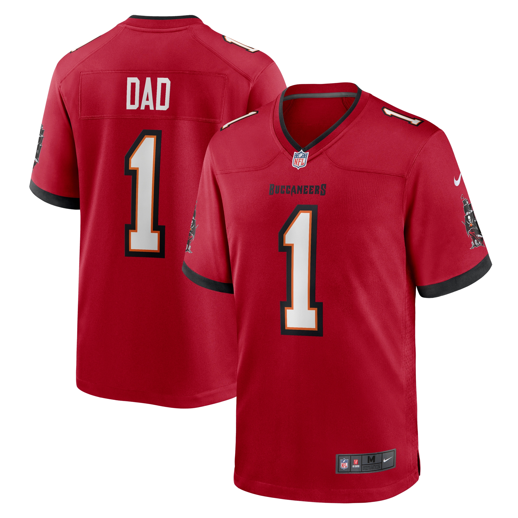Number 1 Dad Tampa Bay Buccaneers Nike Game Jersey - Red - vstockx