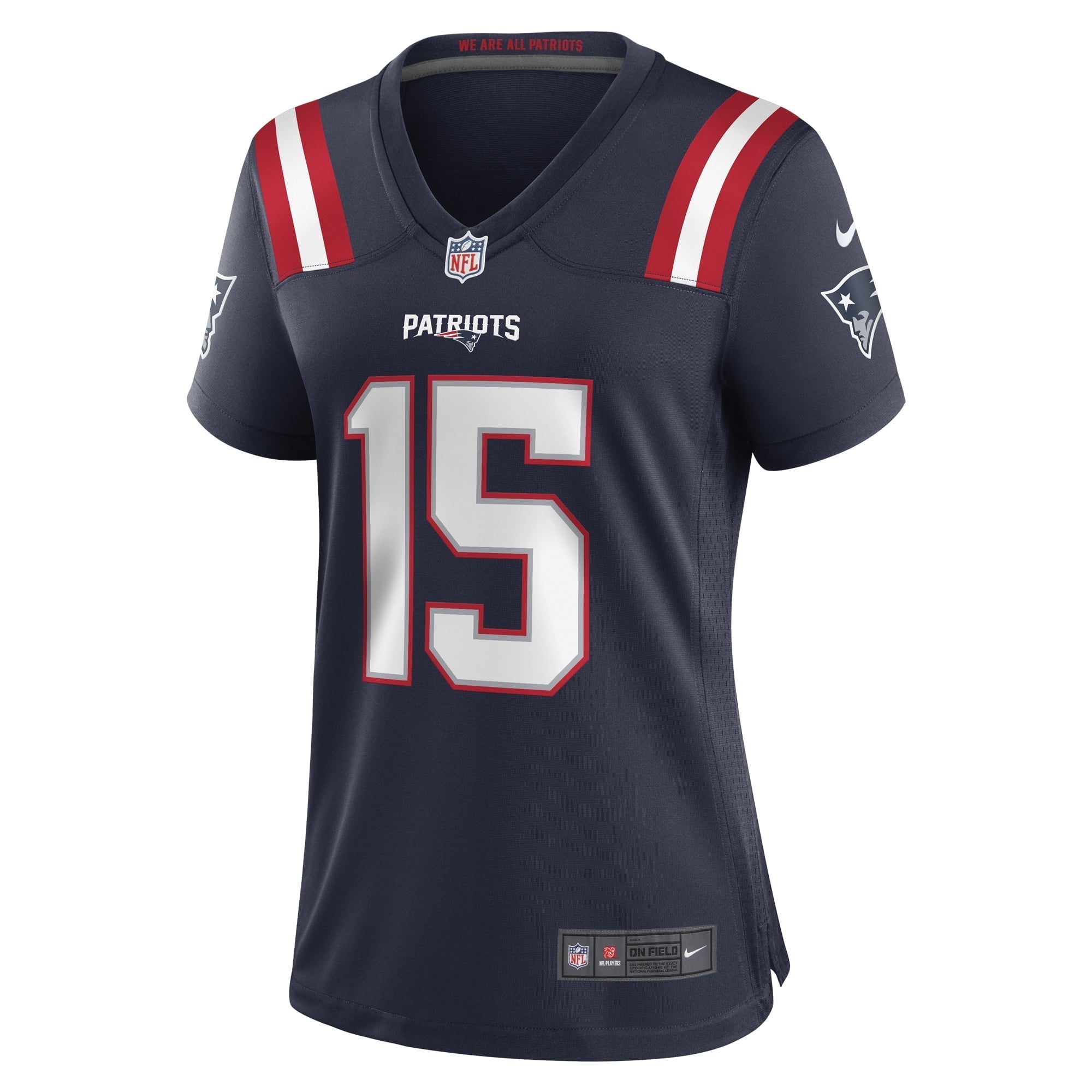 Women's Nike Corliss Waitman Navy New England Patriots Game Jersey - vstockx