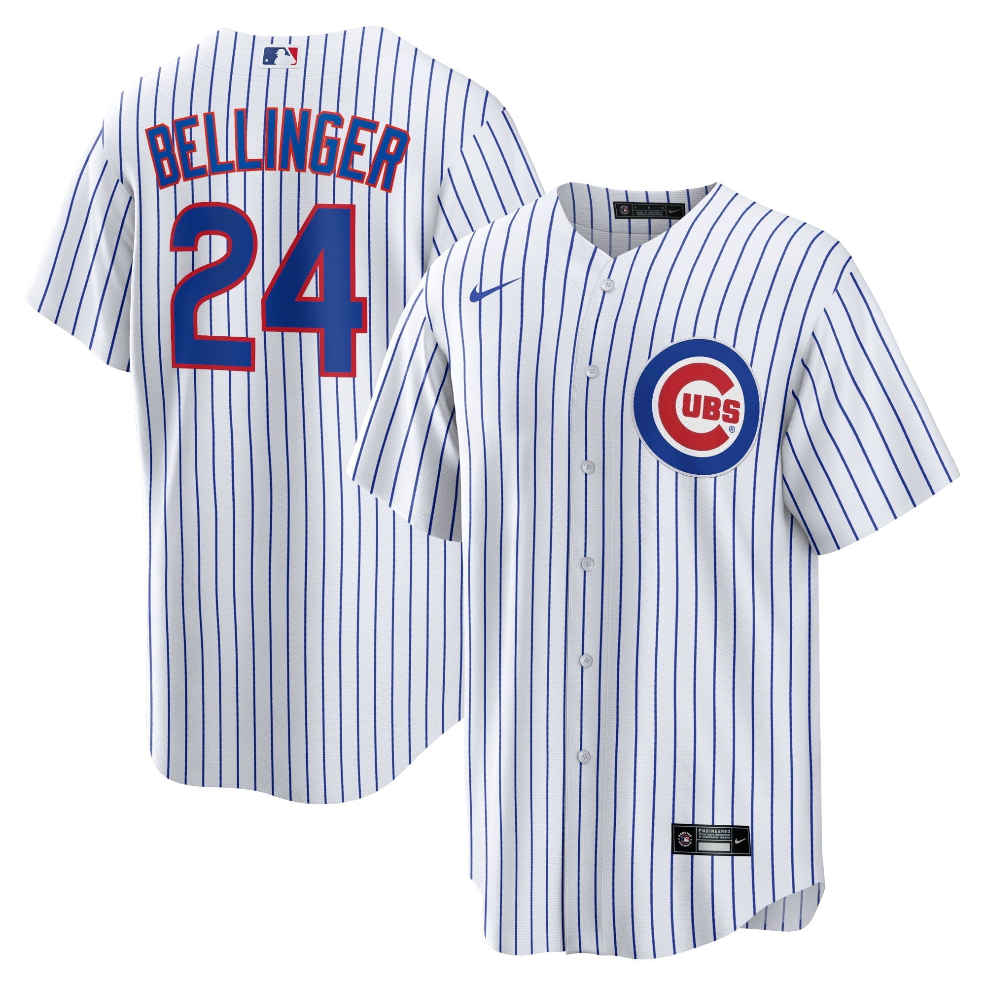 Men's Nike Cody Bellinger White/Royal Chicago Cubs Home Official Replica Player Jersey - vstockx