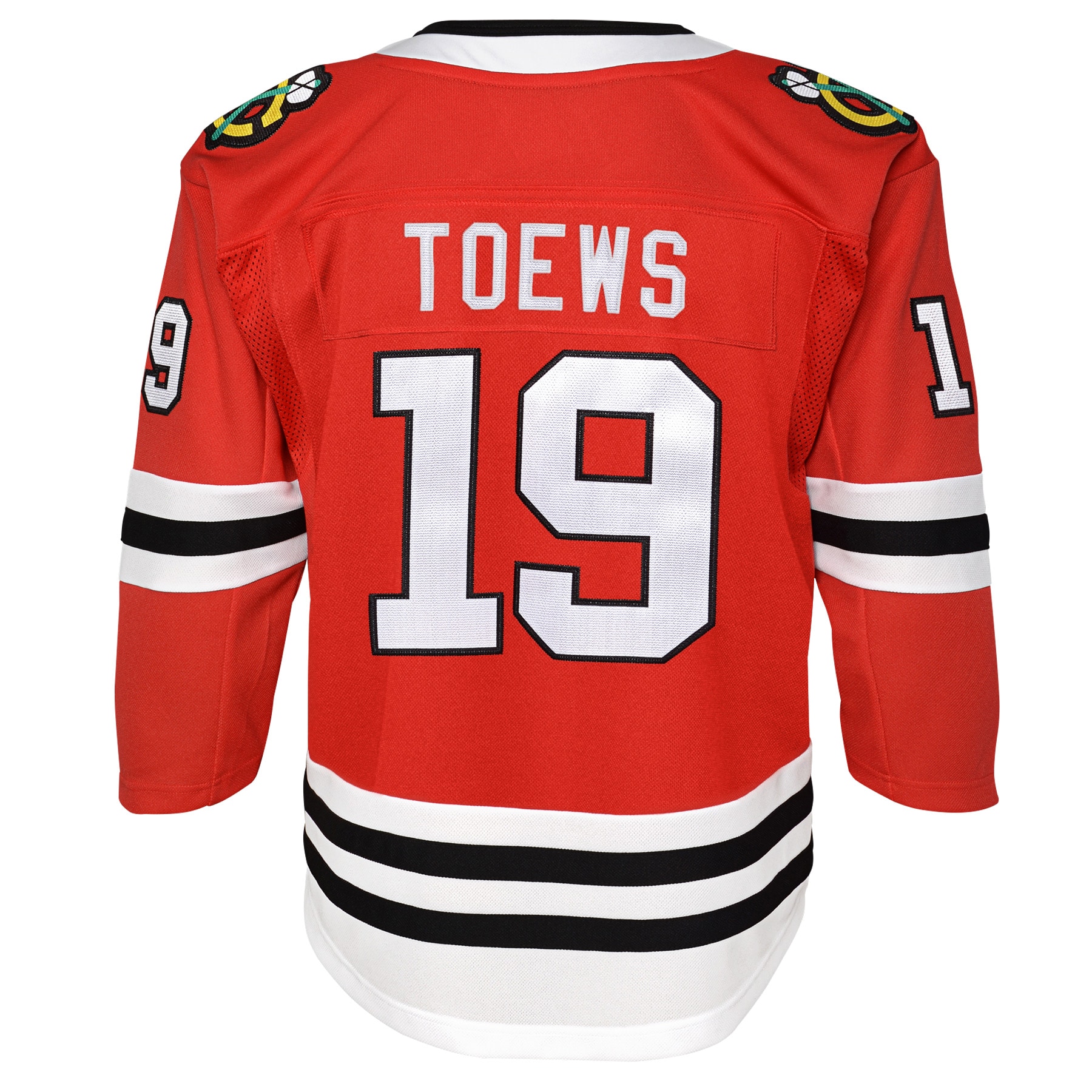 Jonathan Toews Chicago Blackhawks Youth Home Premier Player Jersey - Red - vstockx