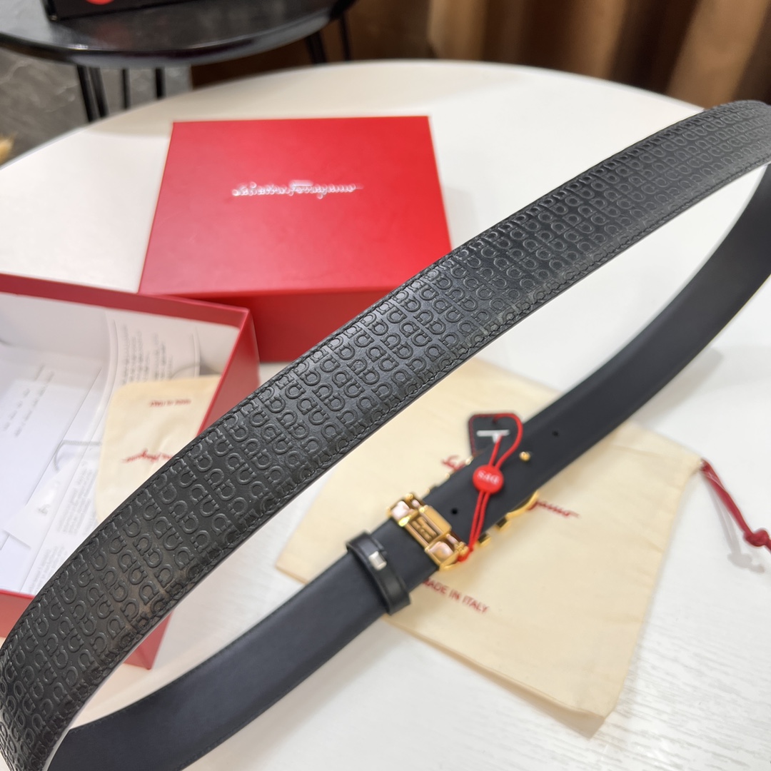 Streetwear Belt Ferragamo 319662 size:3.5cm - vstockx
