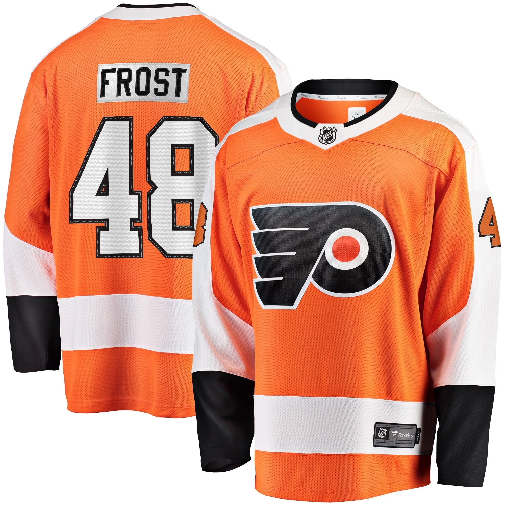Men's Fanatics Branded Morgan Frost Orange Philadelphia Flyers Breakaway Player Jersey - vstockx