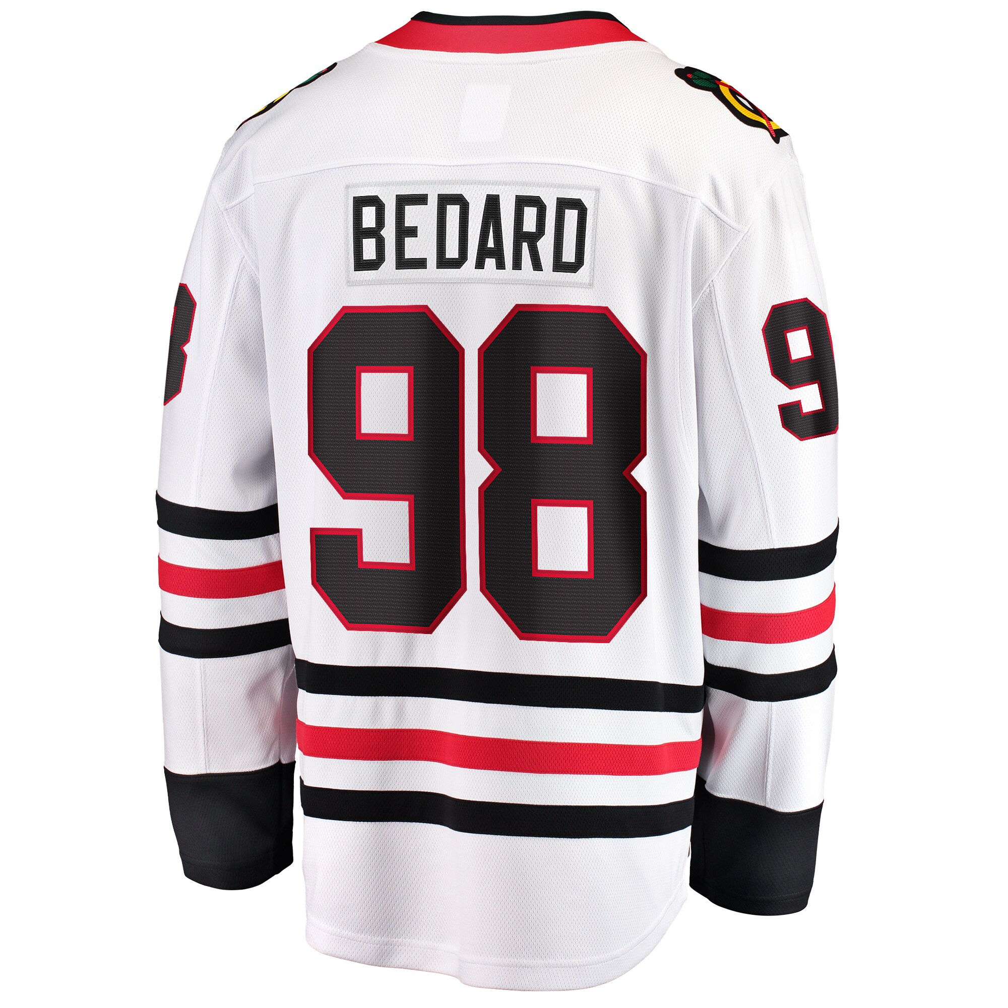 Connor Bedard Chicago Blackhawks Fanatics Branded Away Breakaway Player Jersey - White - vstockx