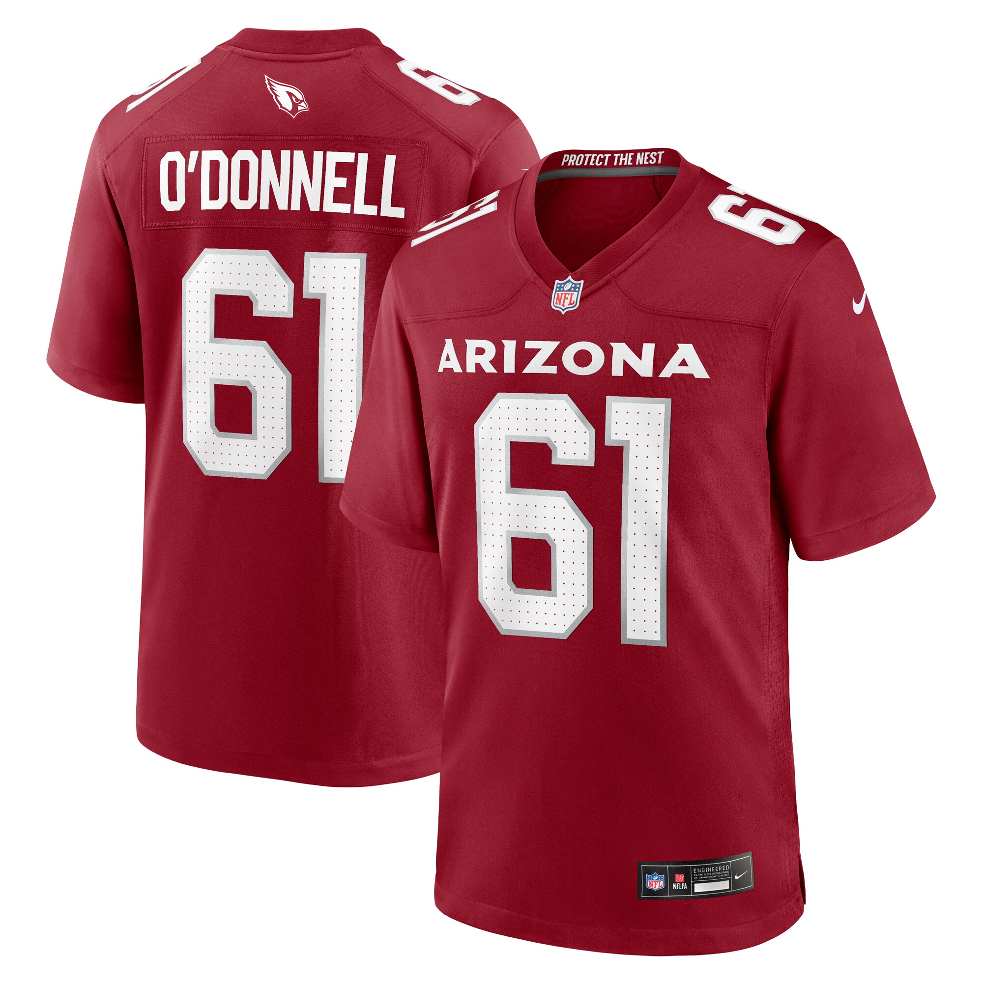 Carter O'Donnell Arizona Cardinals Nike Team Game Jersey - Cardinal - vstockx
