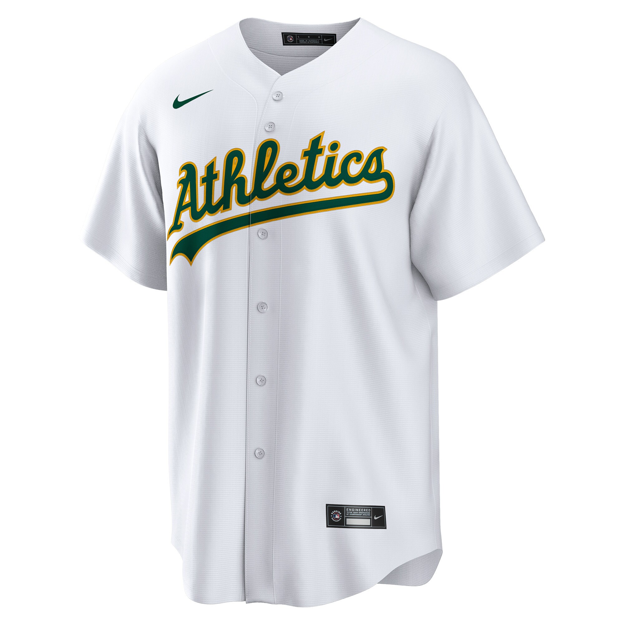 Dany Jimenez Oakland Athletics Nike Home Replica Player Jersey - White - vstockx
