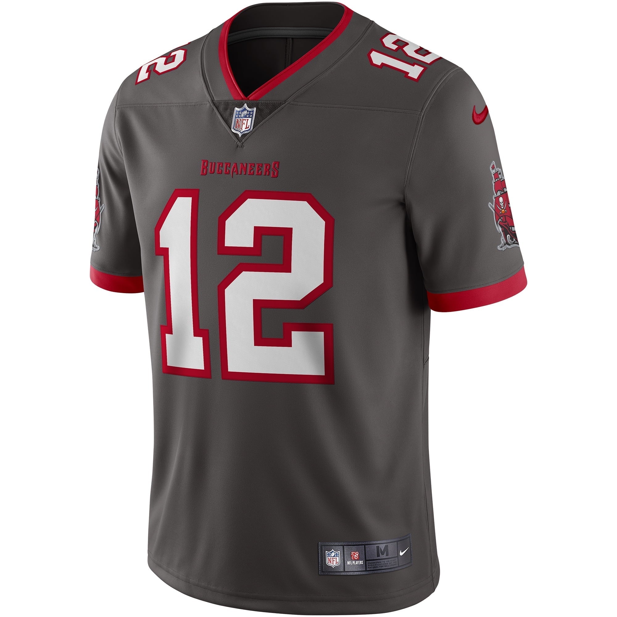 Men's Nike Tom Brady Pewter Tampa Bay Buccaneers Alternate Vapor Limited Jersey - vstockx