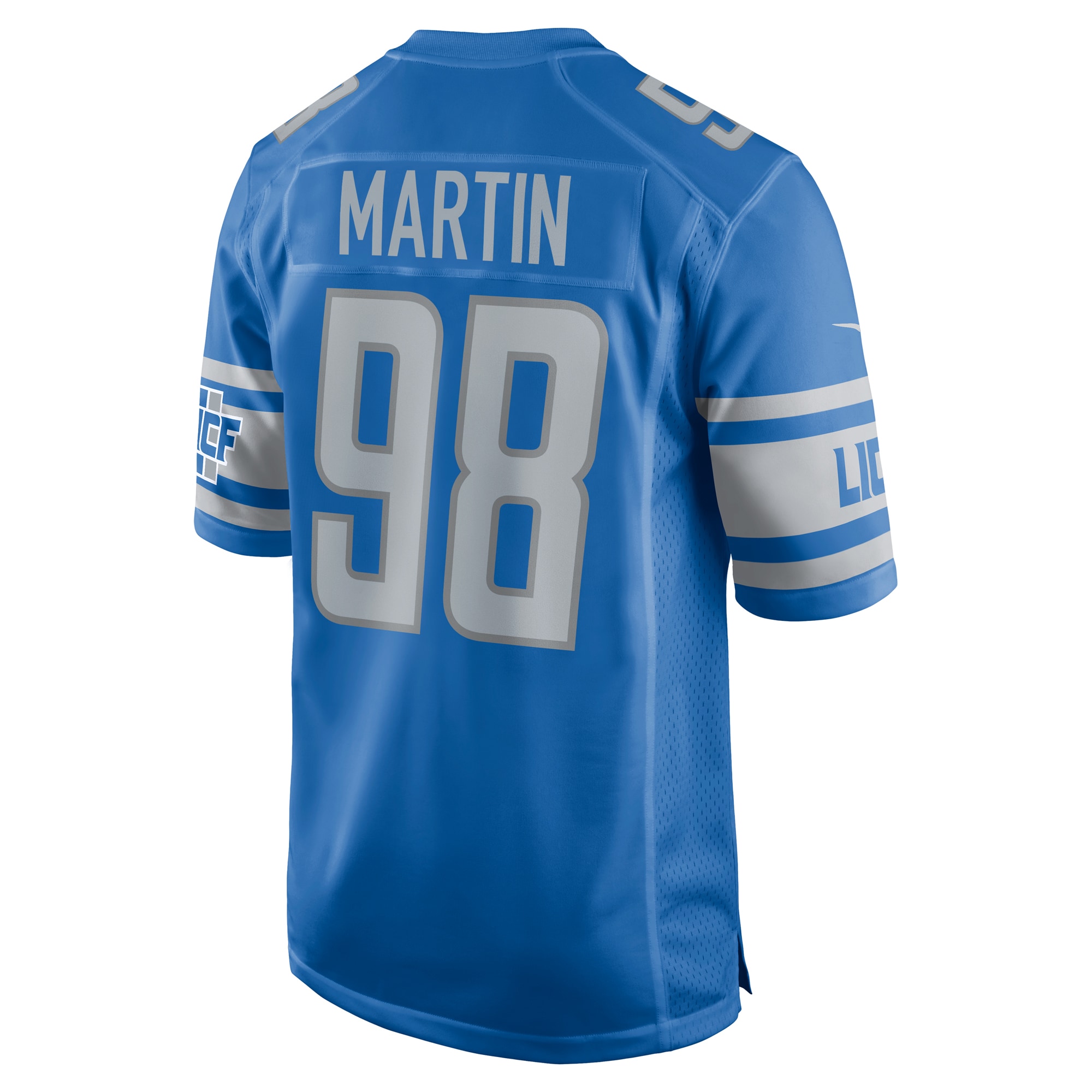 Brodric Martin Detroit Lions Nike Team Game Jersey - Blue - vstockx