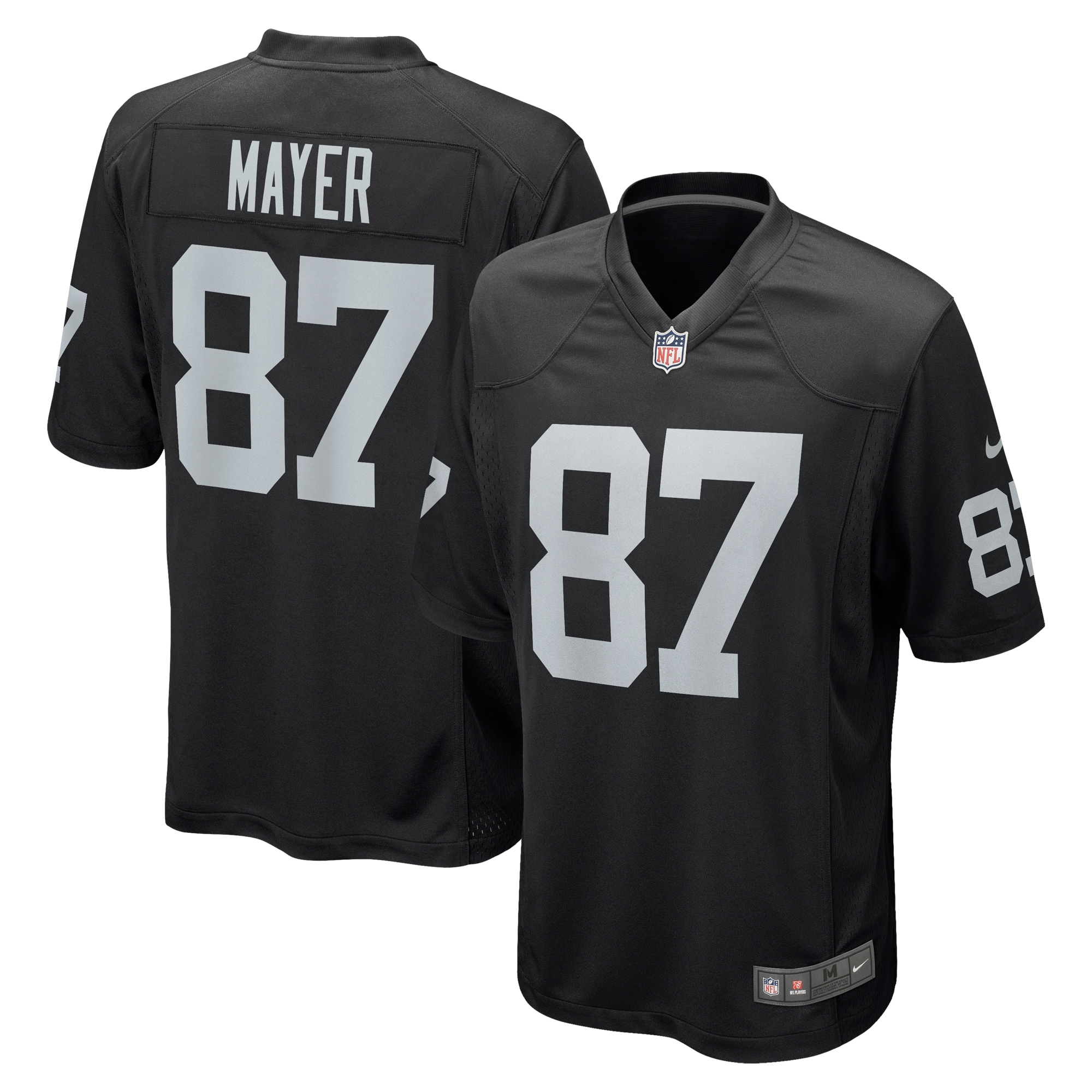 Michael Mayer Las Vegas Raiders Nike 2023 NFL Draft Pick Game Jersey - Black - vstockx