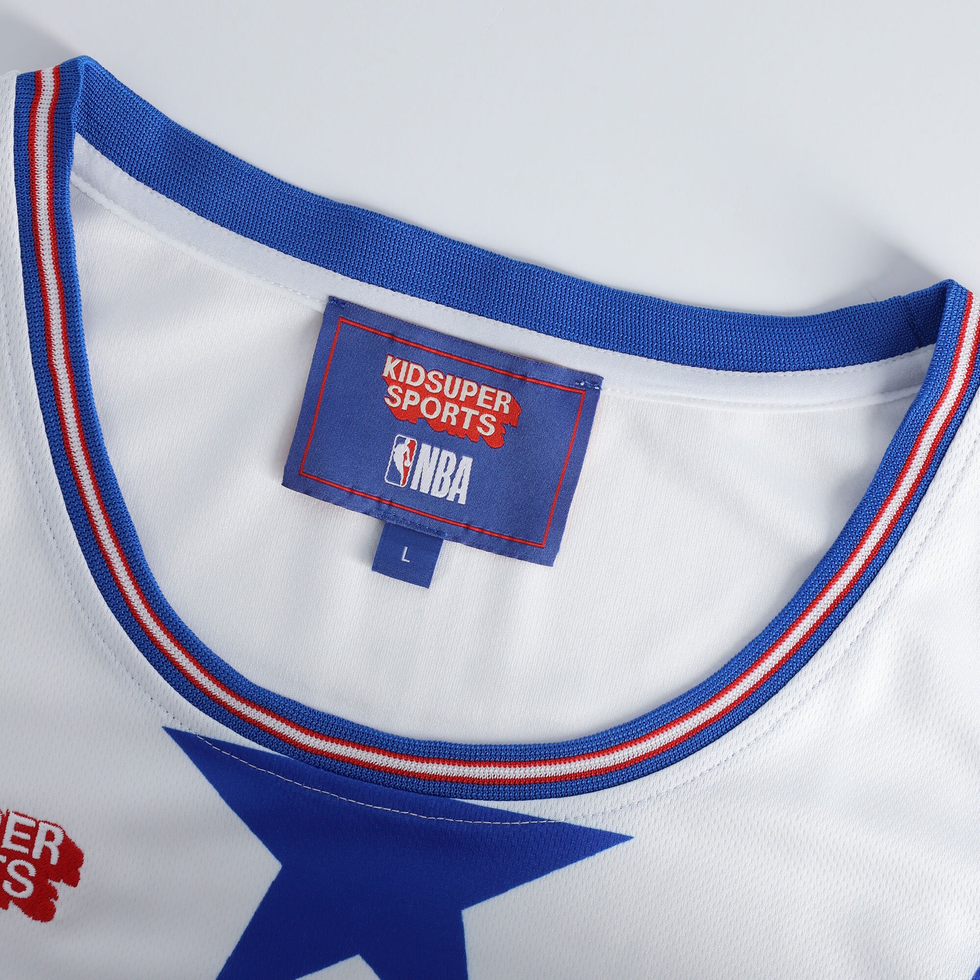 Philadelphia 76ers NBA & KidSuper Studios by Fanatics Unisex Hometown Jersey - White - vstockx