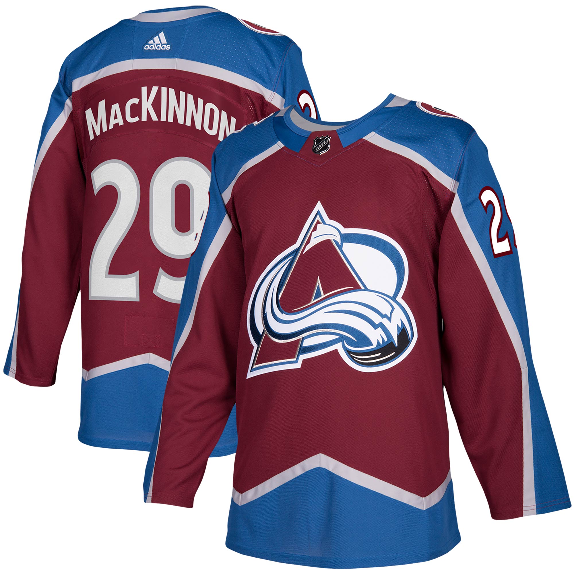 Nathan MacKinnon Colorado Avalanche adidas Home Authentic Player Jersey - Burgundy - vstockx