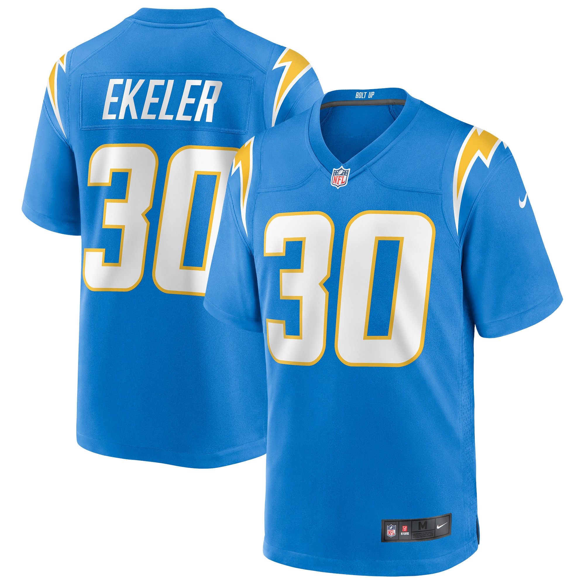 Austin Ekeler Los Angeles Chargers Nike Game Player Jersey - Powder Blue - vstockx