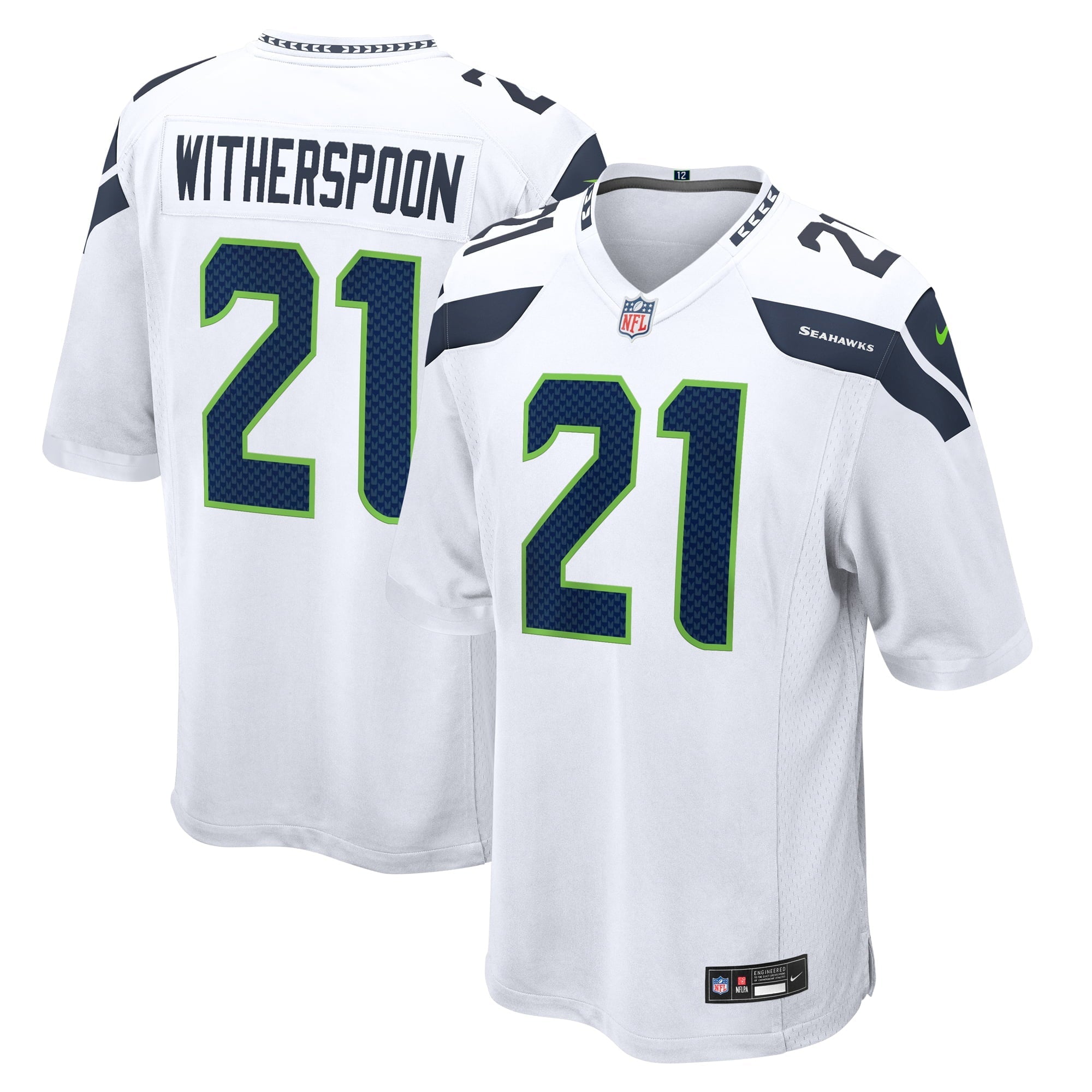 Men's Nike Devon Witherspoon White Seattle Seahawks Away Game Jersey - vstockx