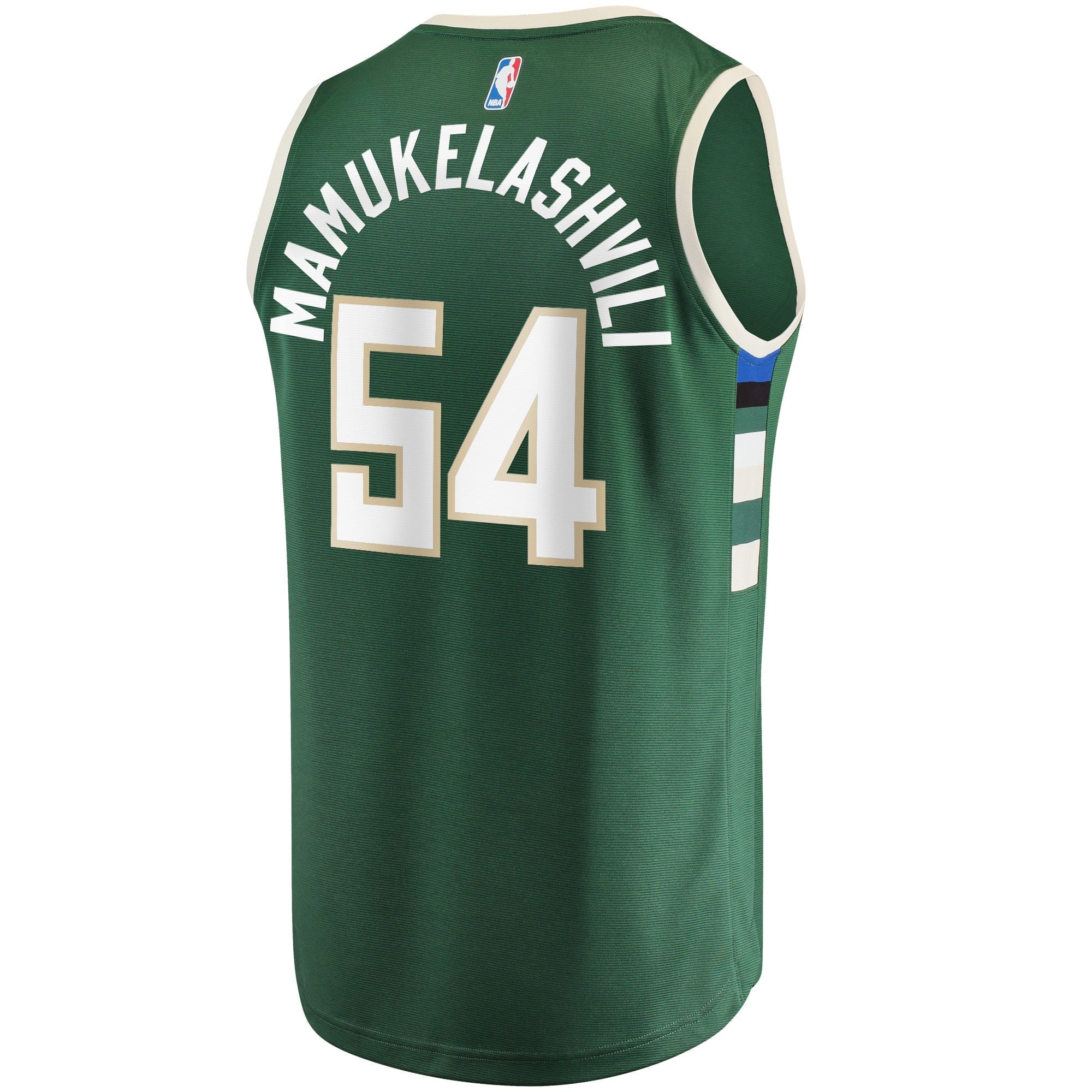 Men's Fanatics Branded Sandro Mamukelashvili Hunter Green Milwaukee Bucks 2021/22 Fast Break Replica Jersey - Icon - vstockx