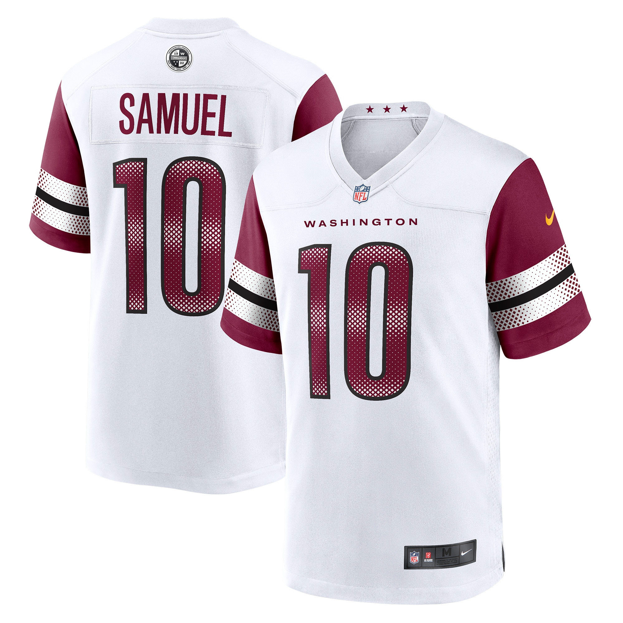 Curtis Samuel Washington Commanders Nike Away Game Player Jersey - White - vstockx