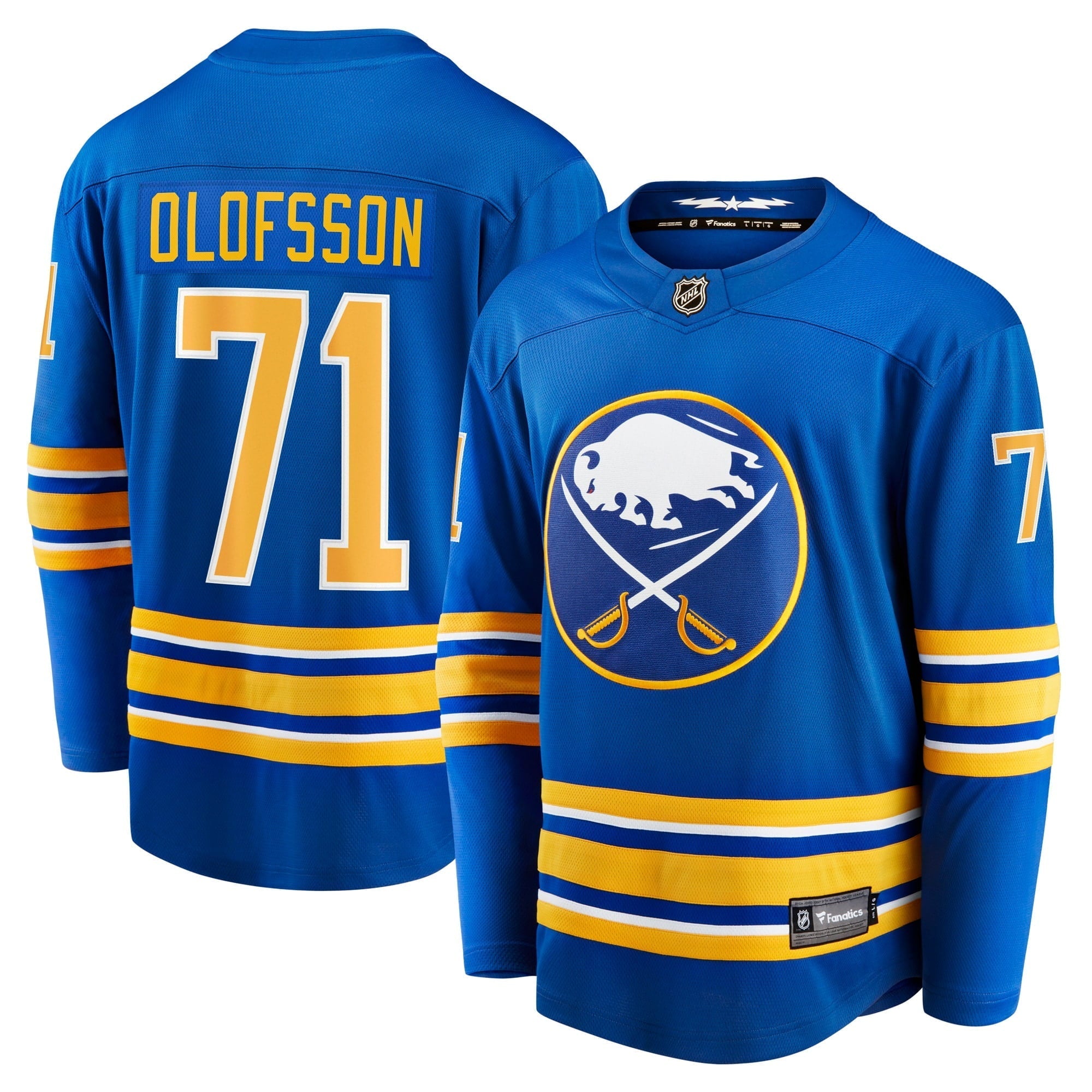 Men's Fanatics Branded Victor Olofsson Royal Buffalo Sabres Breakaway Player Jersey - vstockx