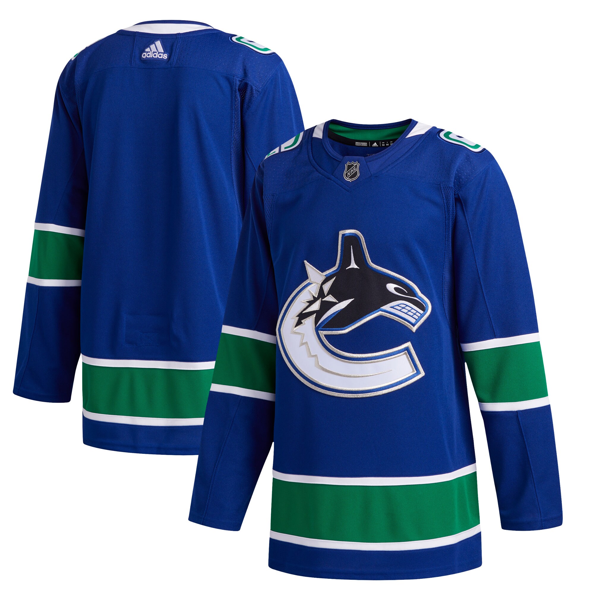 Vancouver Canucks adidas 2019/20 Home Authentic Jersey - Blue - vstockx