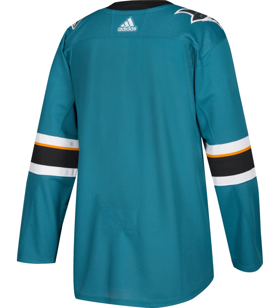 San Jose Sharks Adidas Authentic Home NHL Hockey Jersey - vstockx