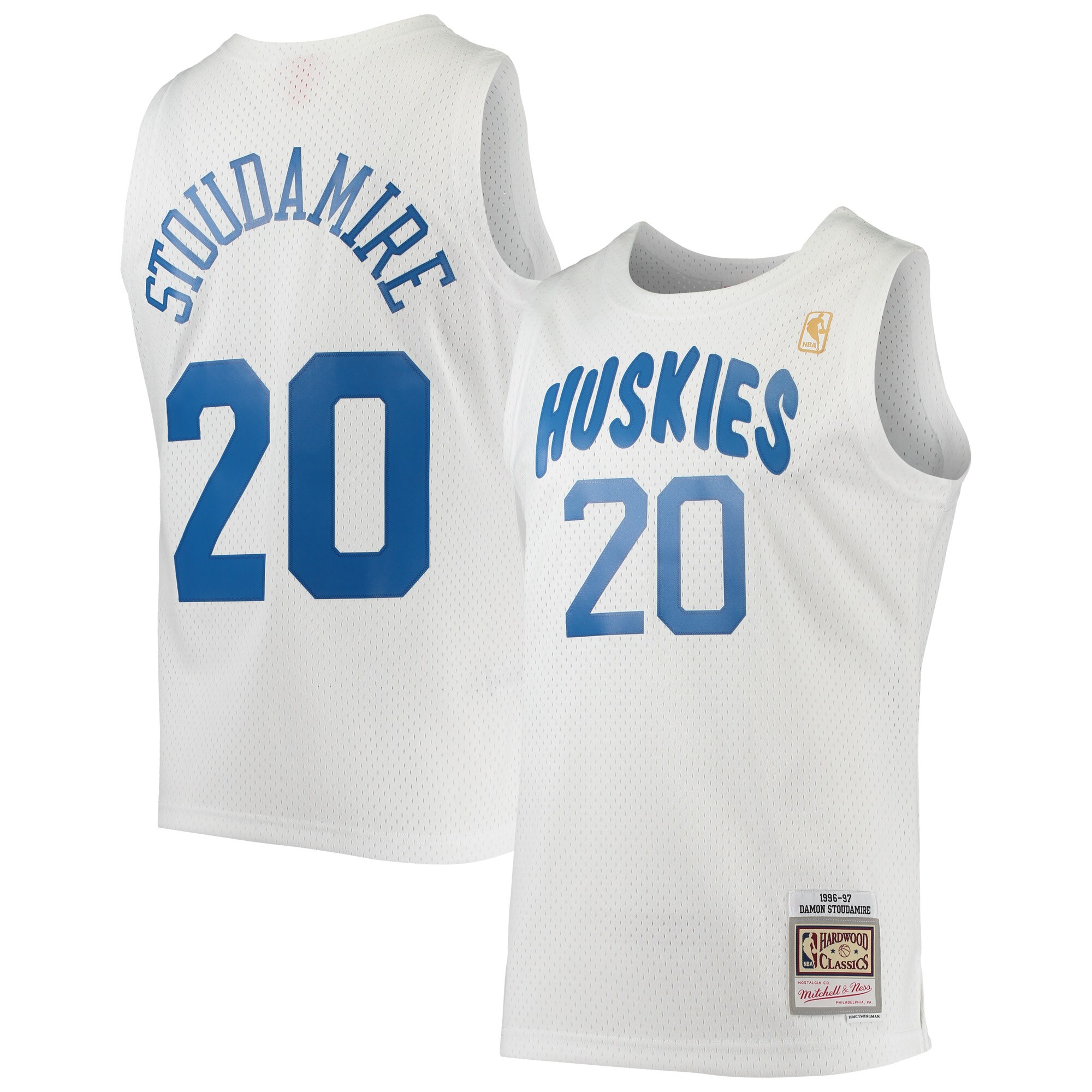 Damon Stoudamire Toronto Raptors Mitchell & Ness 1996-97 Hardwood Classics Swingman Jersey - White - vstockx