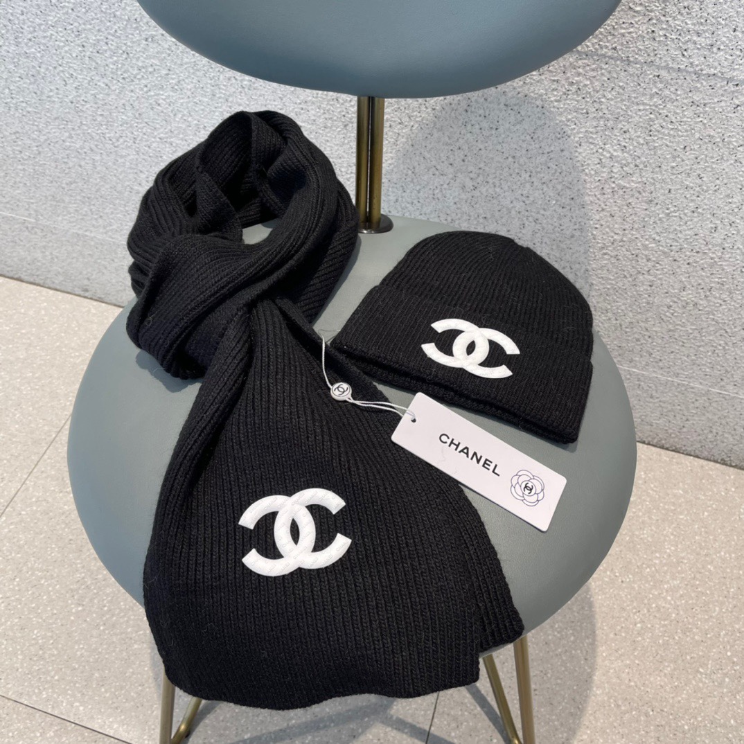 Hat & Scarf Chanel 4 - vstockx