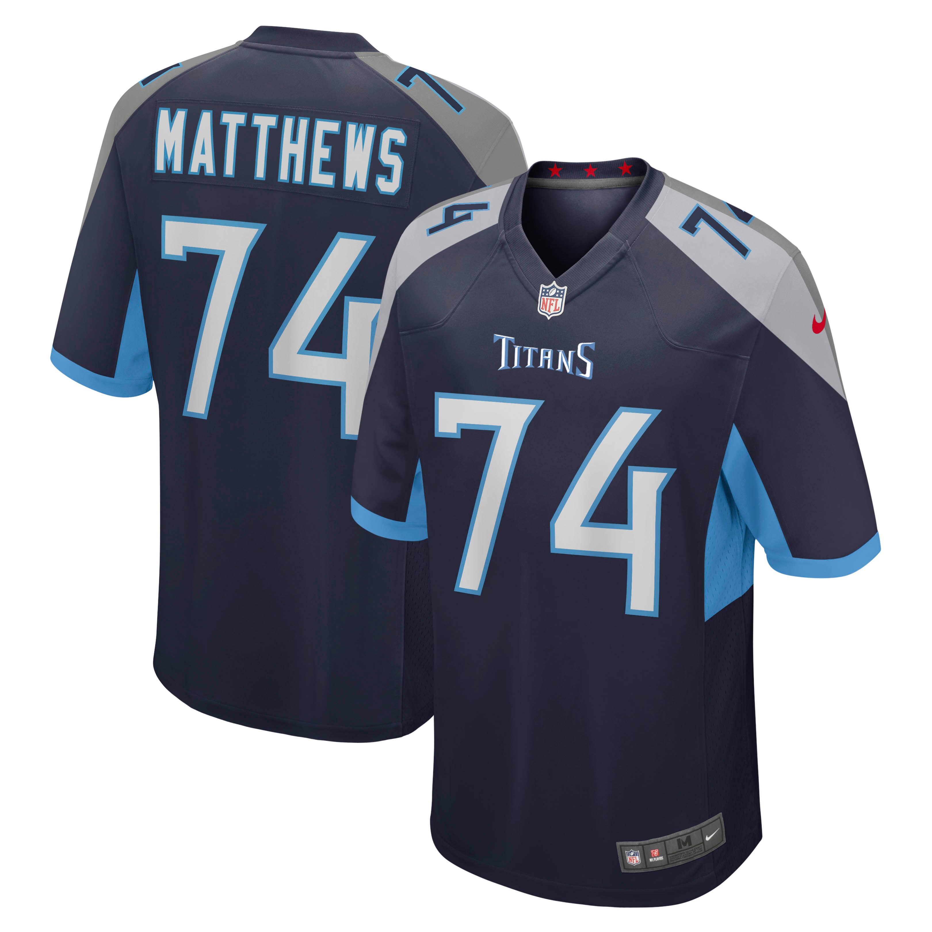 Bruce Matthews Tennessee Titans Nike Retired Player Jersey - Navy - vstockx