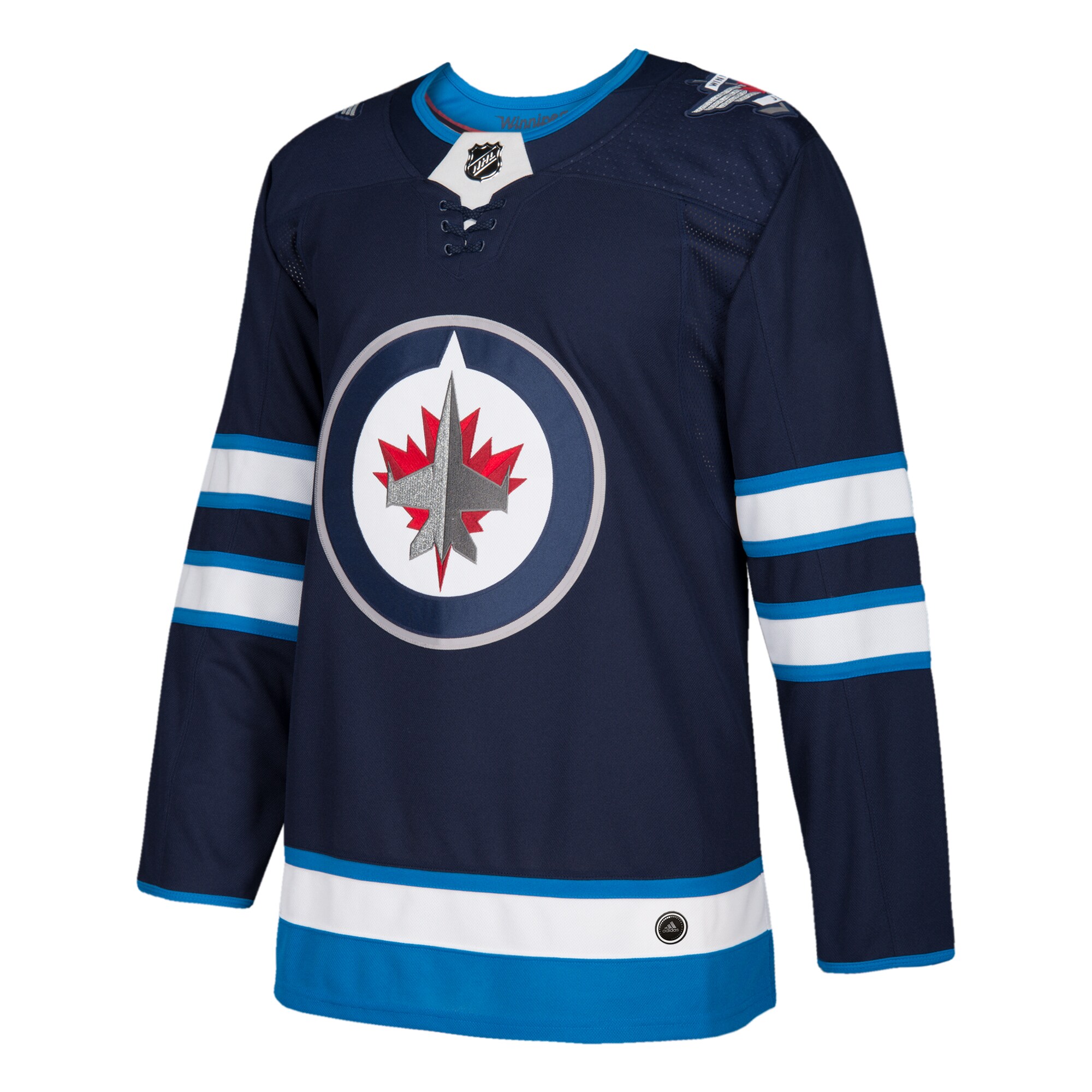 Winnipeg Jets adidas Home Authentic Blank Jersey - Navy - vstockx
