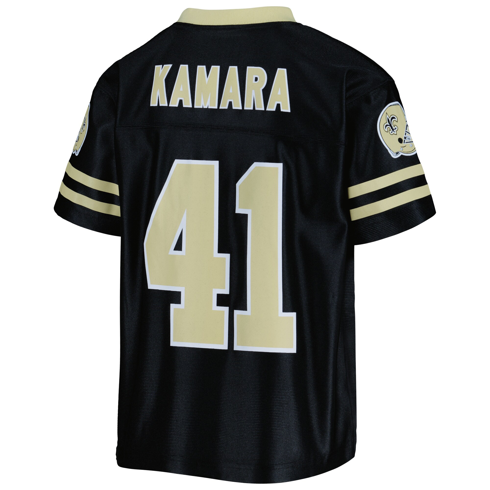 Youth Alvin Kamara Black New Orleans Saints Team Replica Jersey - vstockx