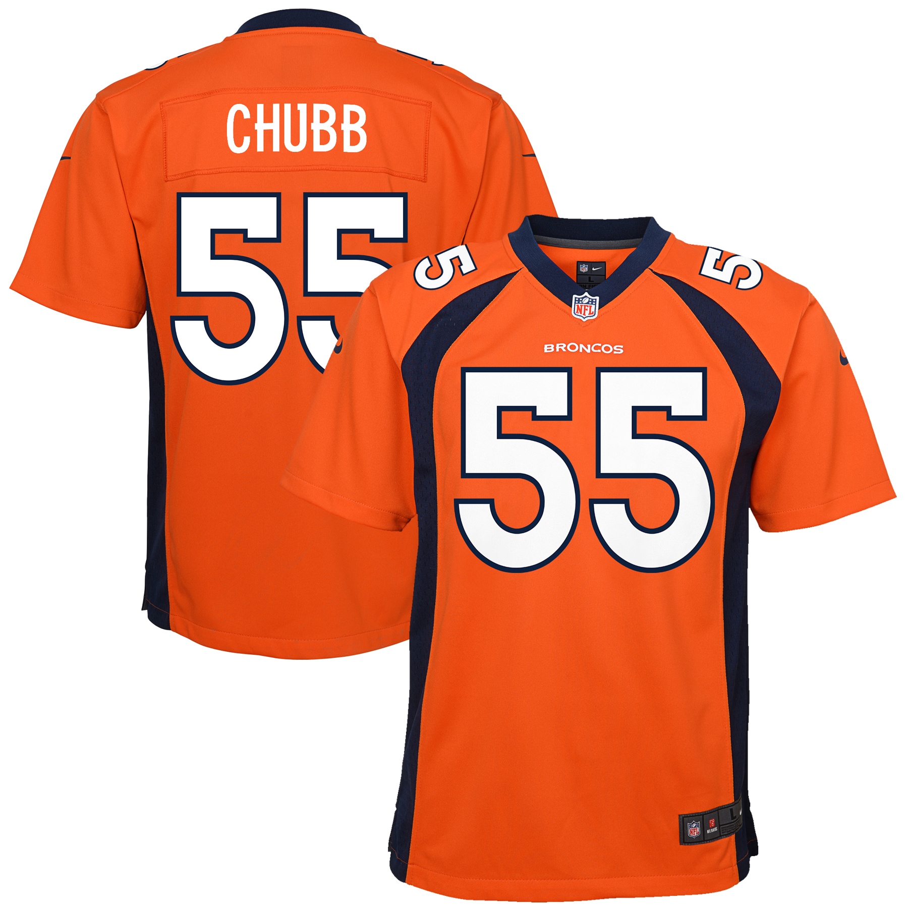 Bradley Chubb Denver Broncos Nike Youth Game Jersey - Orange - vstockx