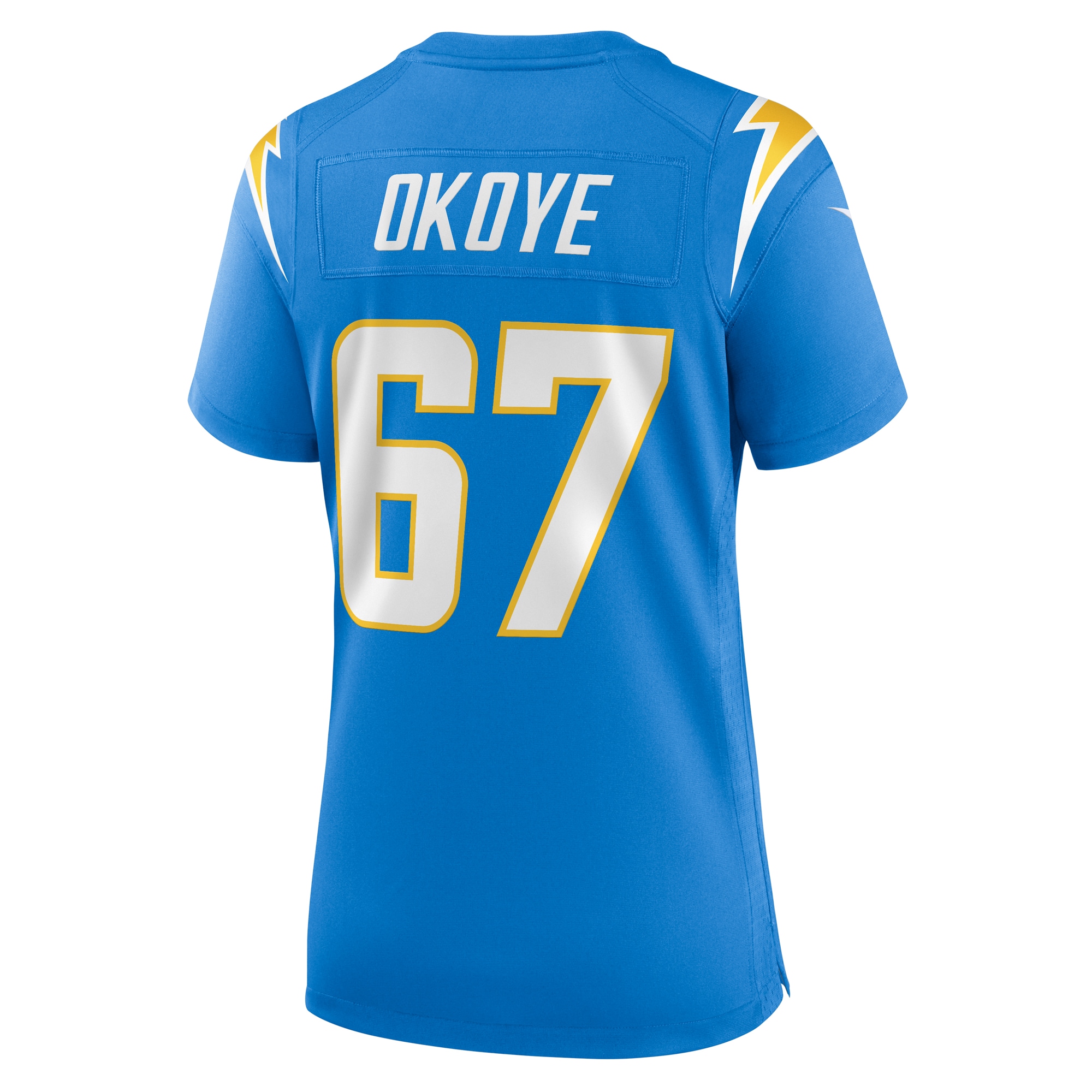 CJ Okoye Los Angeles Chargers Nike Women's Team Game Jersey - Powder Blue - vstockx