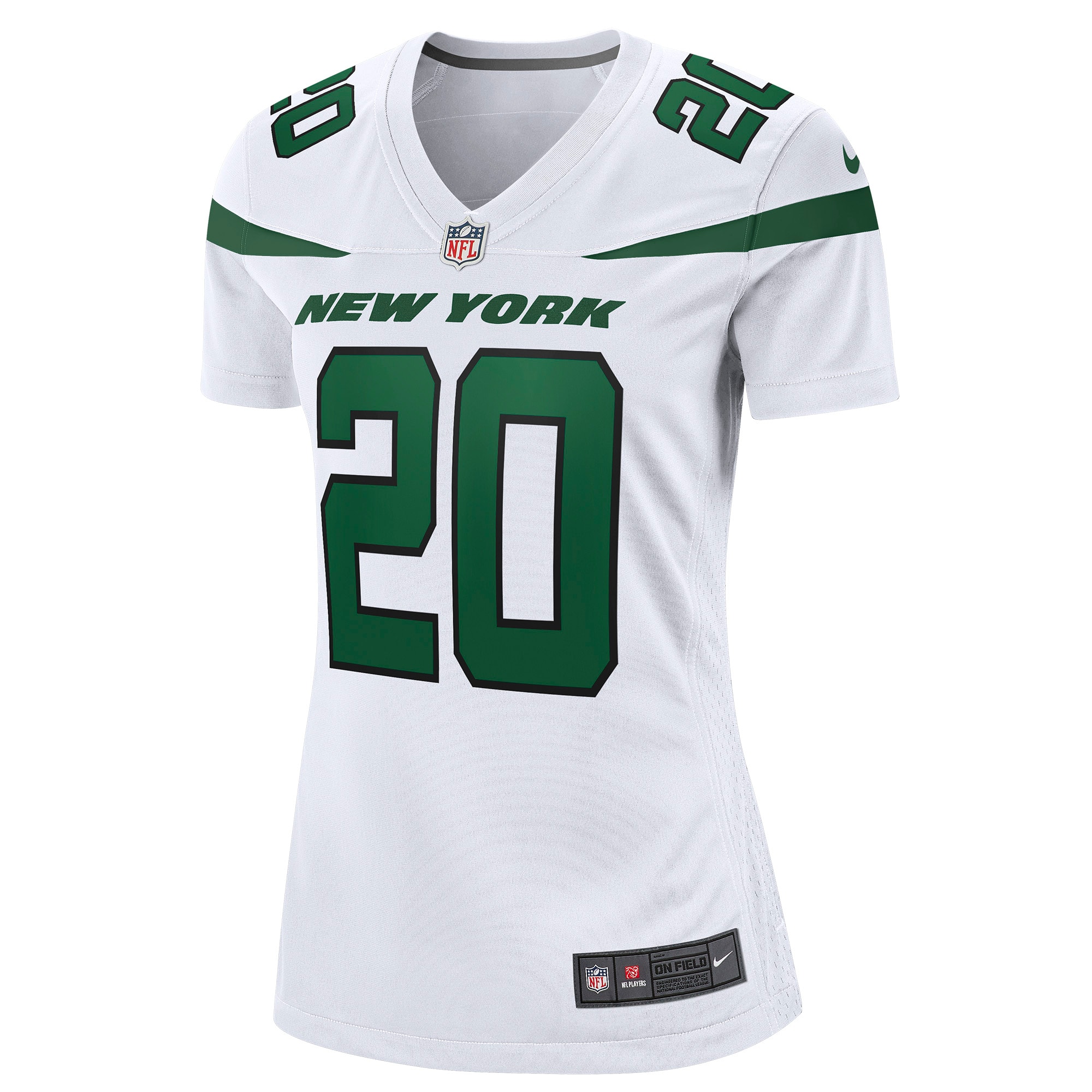 Breece Hall New York Jets Nike Women's Away Game Player Jersey - White - vstockx
