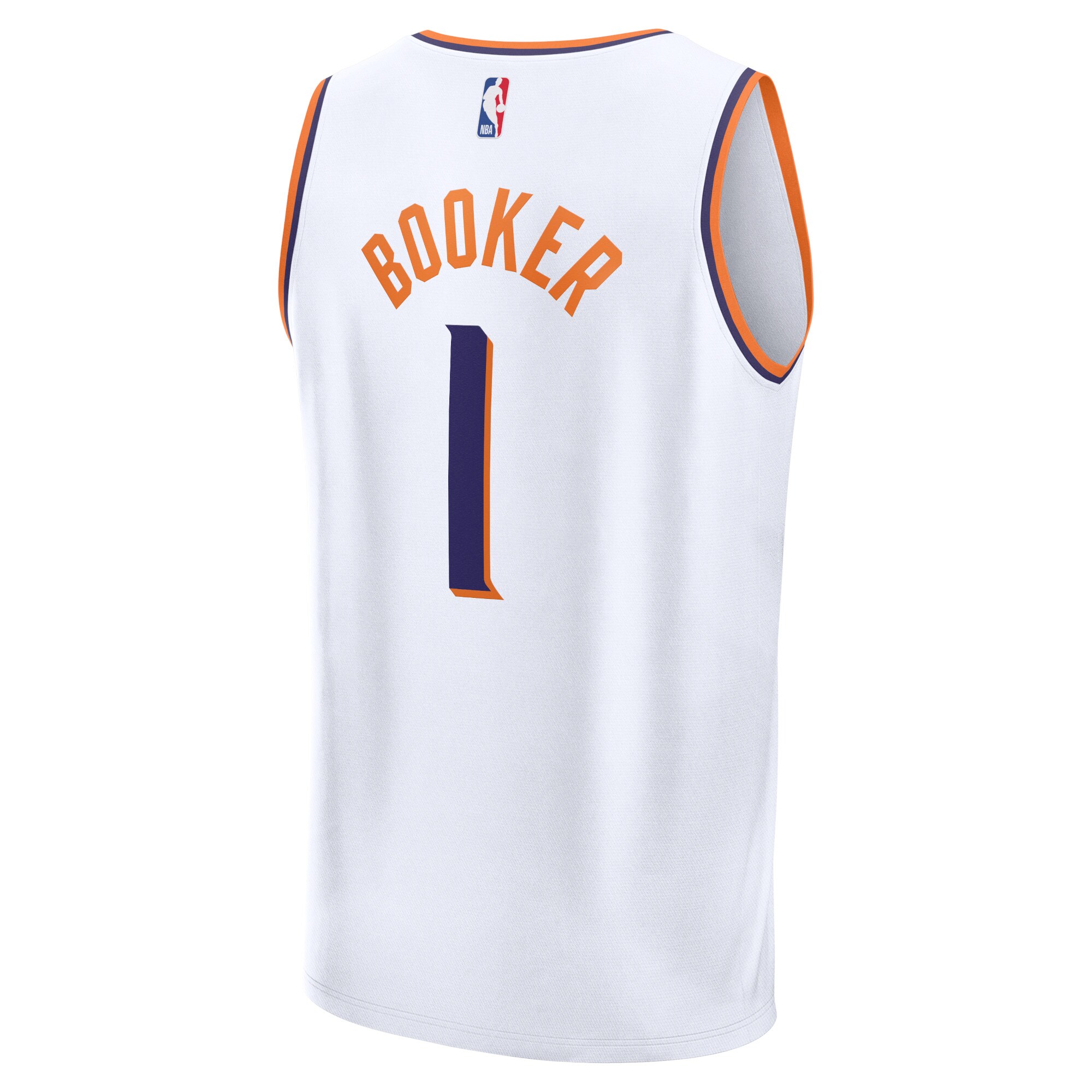 Devin Booker Phoenix Suns Fanatics Branded 2023/24 Fast Break Replica Jersey - Association Edition - White - vstockx