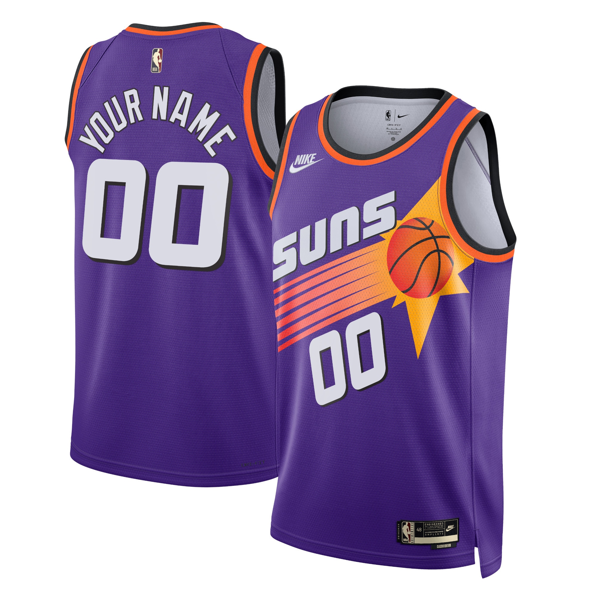 Phoenix Suns Nike Unisex 2022/23 Custom Swingman Jersey - Classic Edition - Purple - vstockx