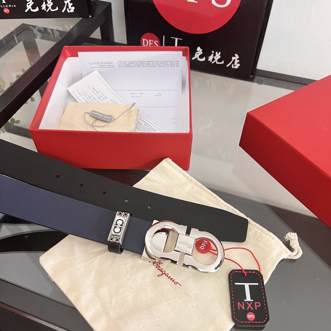 Streetwear Belt Ferragamo 320270 size:3.5cm - vstockx