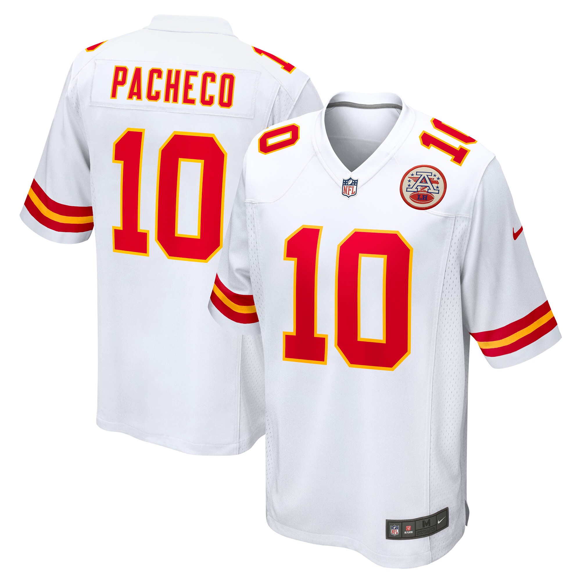 Isiah Pacheco Kansas City Chiefs Nike Away Game Player Jersey - White - vstockx