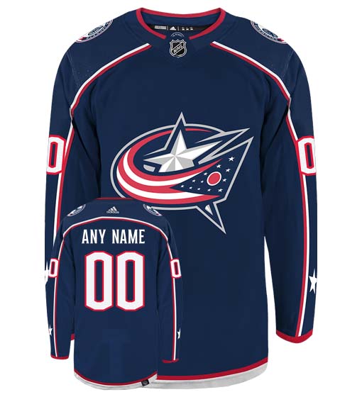 Customizable Columbus Blue Jackets Adidas Primegreen Authentic NHL Hockey Jersey - vstockx