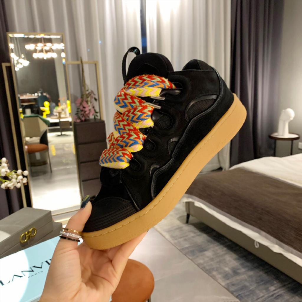 Lanvin Leather Curb Black - vstockx