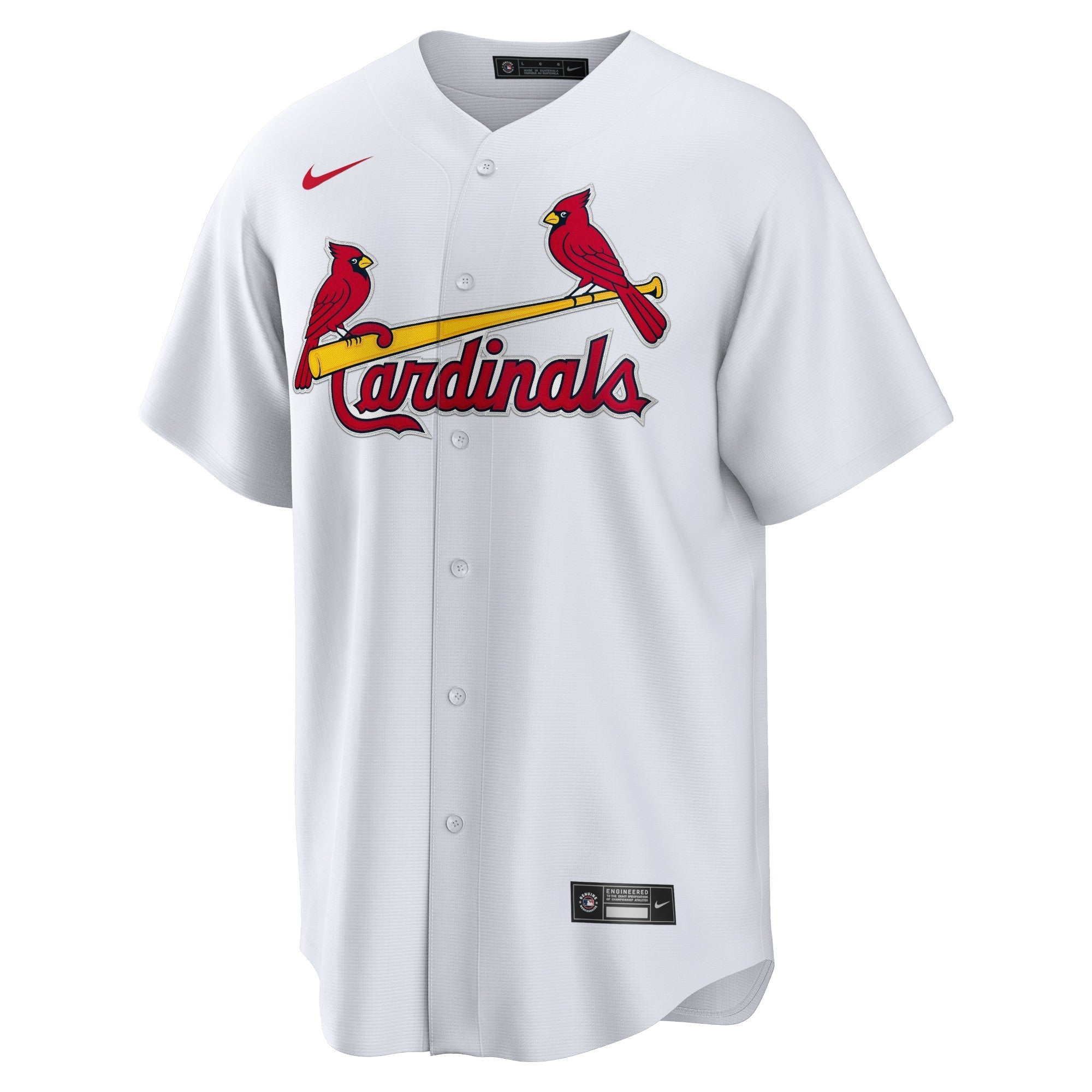 Men's Nike Jordans Walker White St. Louis Cardinals Home Official Replica Player Jersey - vstockx