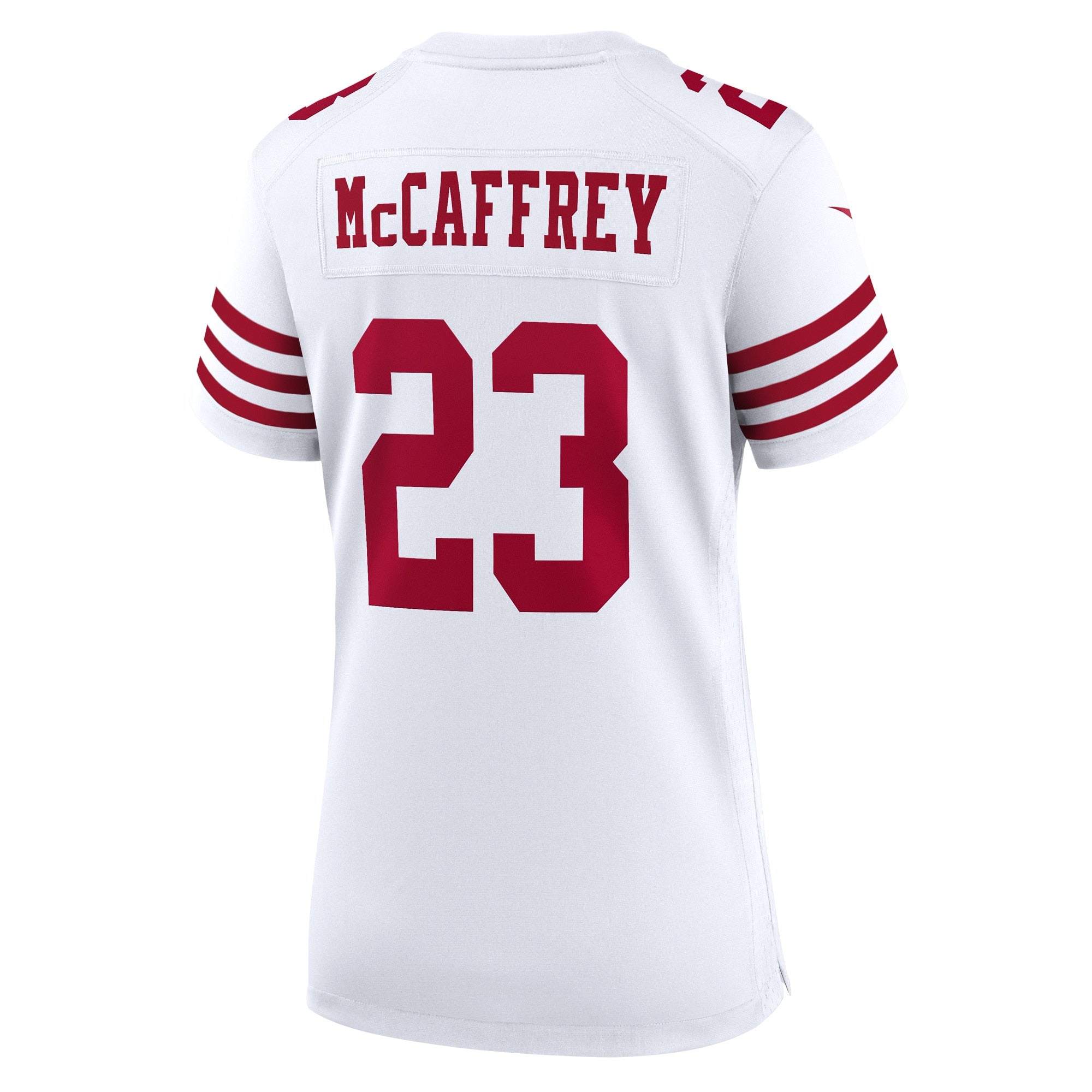 Women's Nike Christian McCaffrey White San Francisco 49ers Game Player Jersey - vstockx