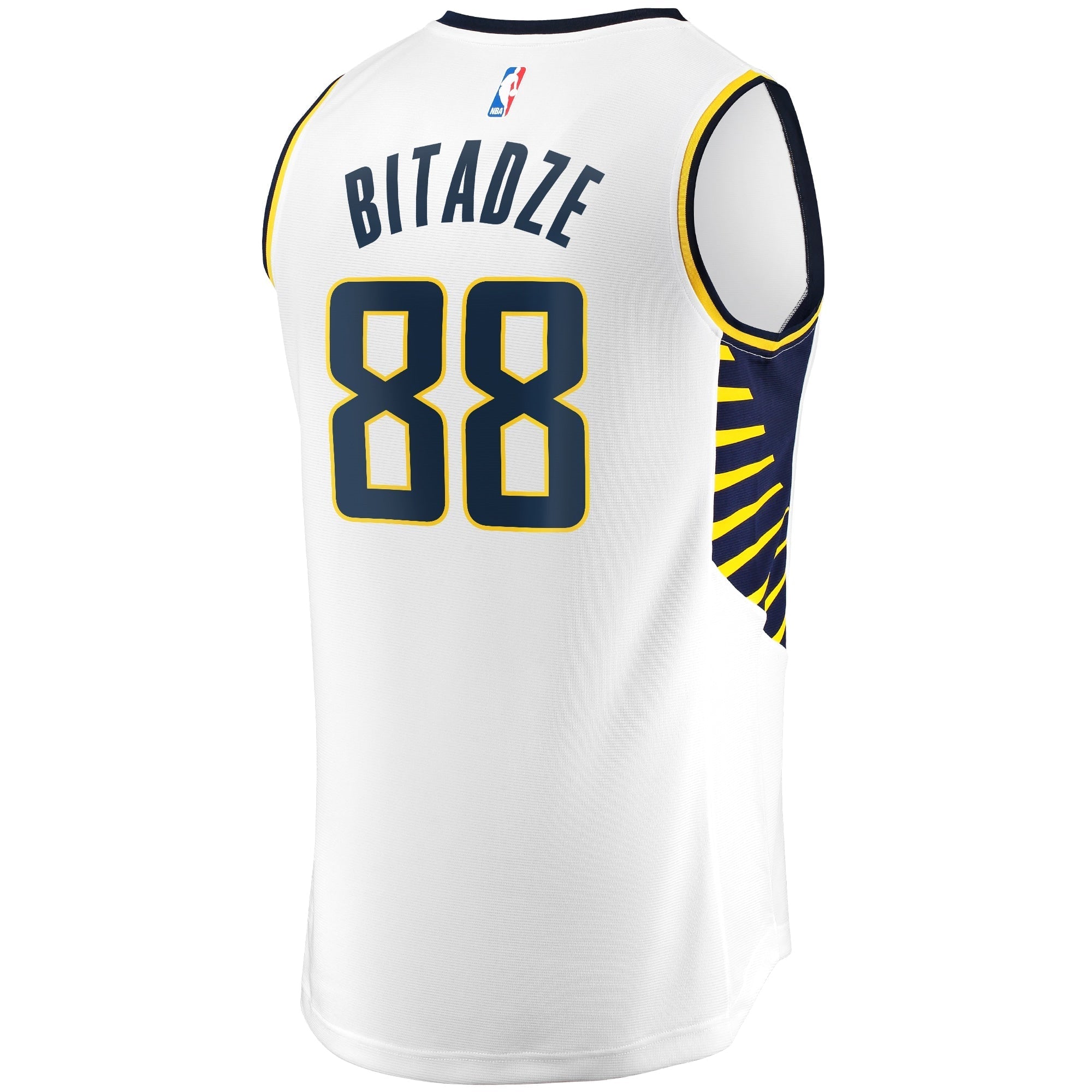 Men's Fanatics Branded Goga Bitadze White Indiana Pacers Fast Break Player Replica Jersey - Association Edition - vstockx