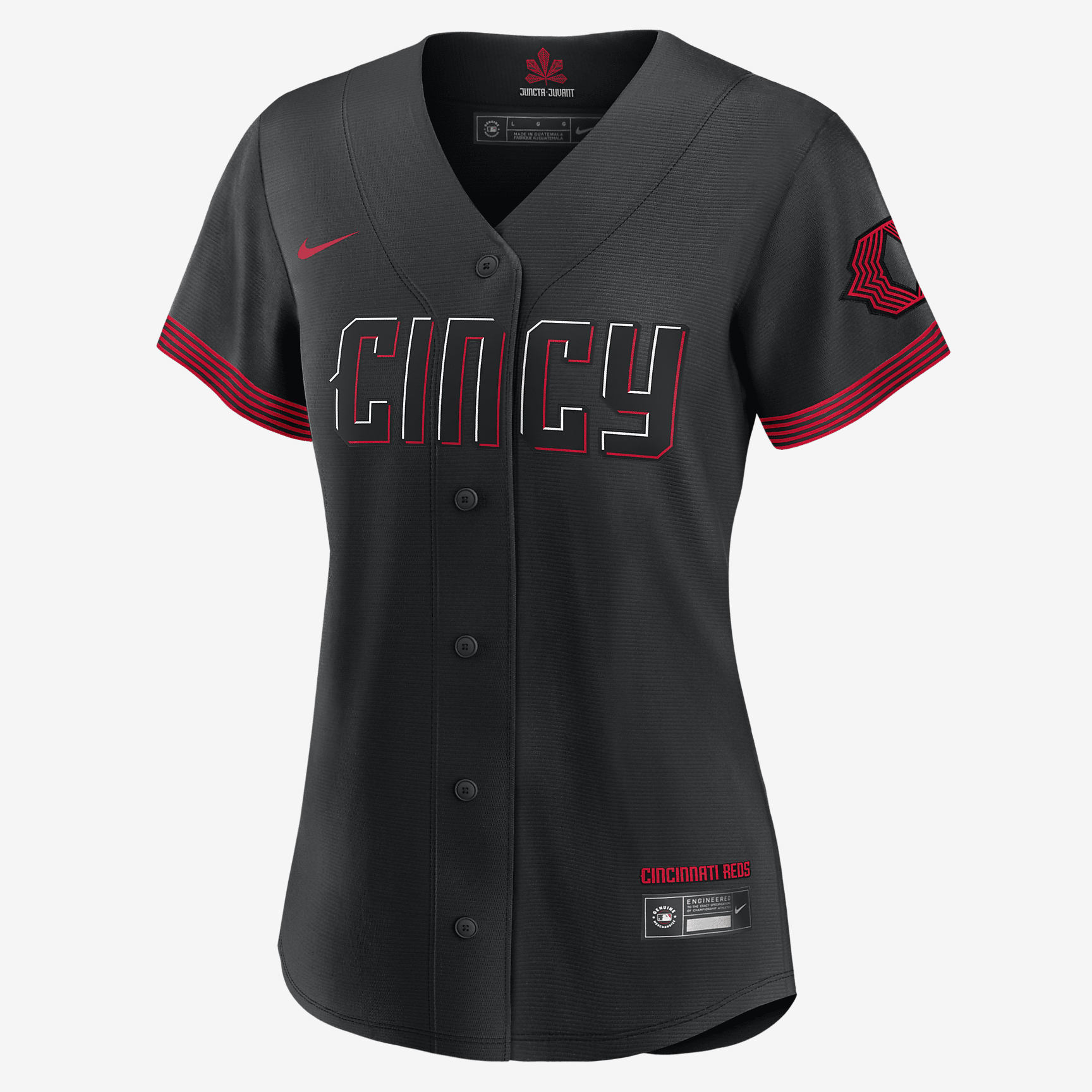 MLB Cincinnati Reds City Connect (Ken Griffey Jr.) Women's Replica Baseball Jersey - Black - vstockx