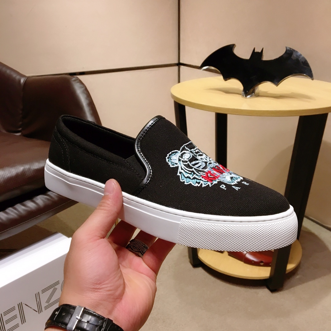 Kenzo K-SKATE Tiger canvas slip-on sneakers 24 - vstockx