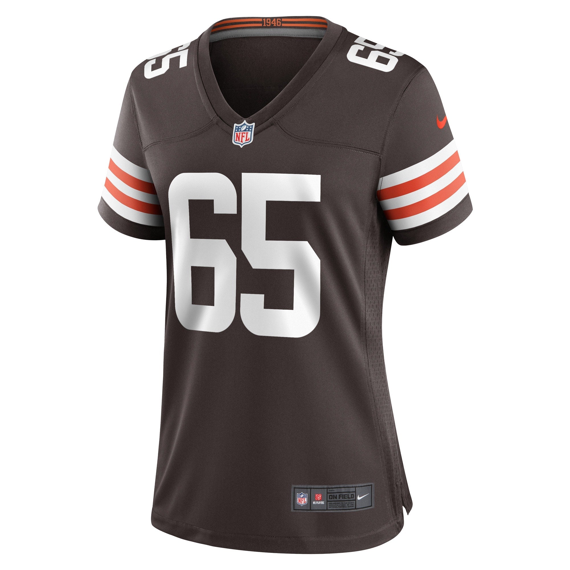 Women's Nike Elijah Nkansah Brown Cleveland Browns Game Player Jersey - vstockx