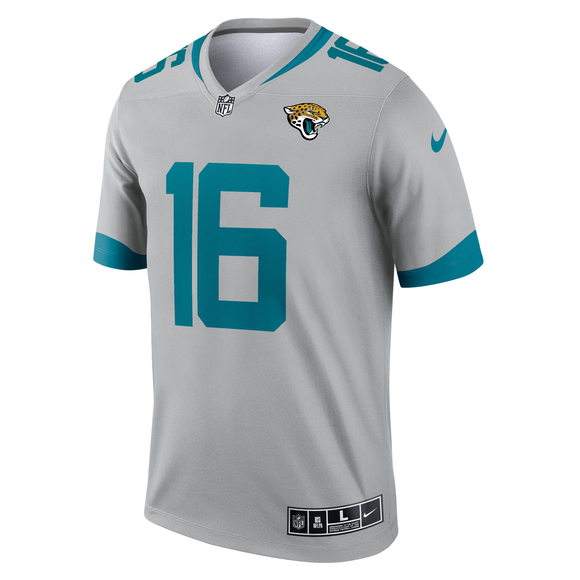 Trevor Lawrence Jacksonville Jaguars Nike Inverted Legend Jersey - Silver - vstockx