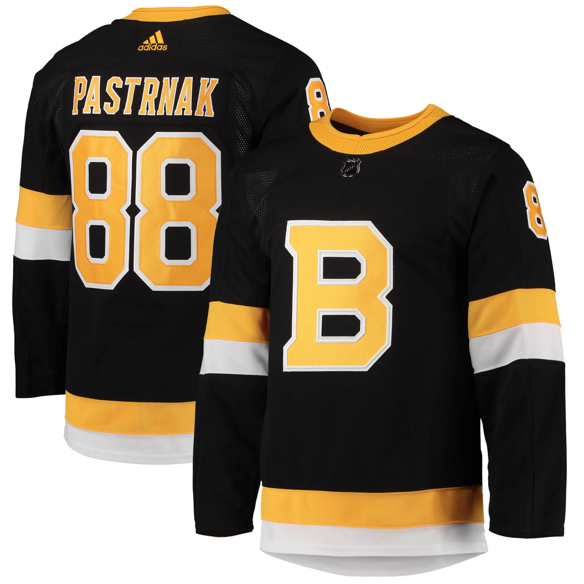 David Pastrnak Boston Bruins adidas Alternate Primegreen Authentic Pro Player Jersey - Black - vstockx