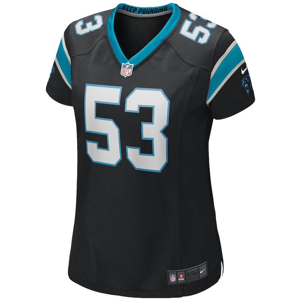 Women's Carolina Panthers Brian Burns Game Jersey - Black - vstockx