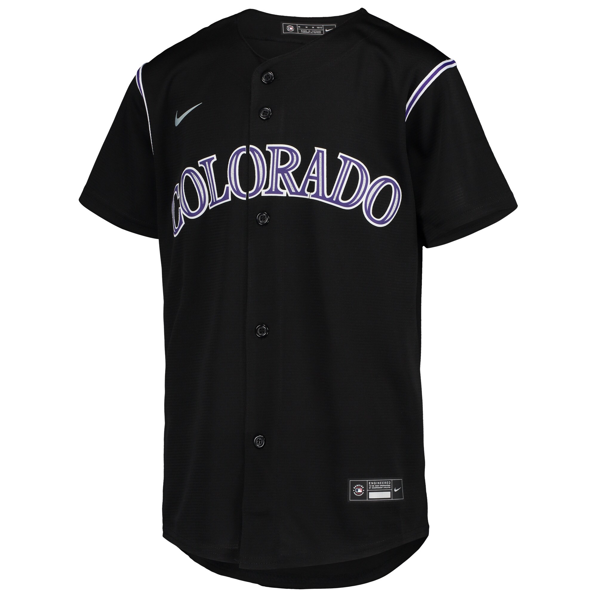 Colorado Rockies Nike Youth Alternate Replica Team Jersey - Black - vstockx