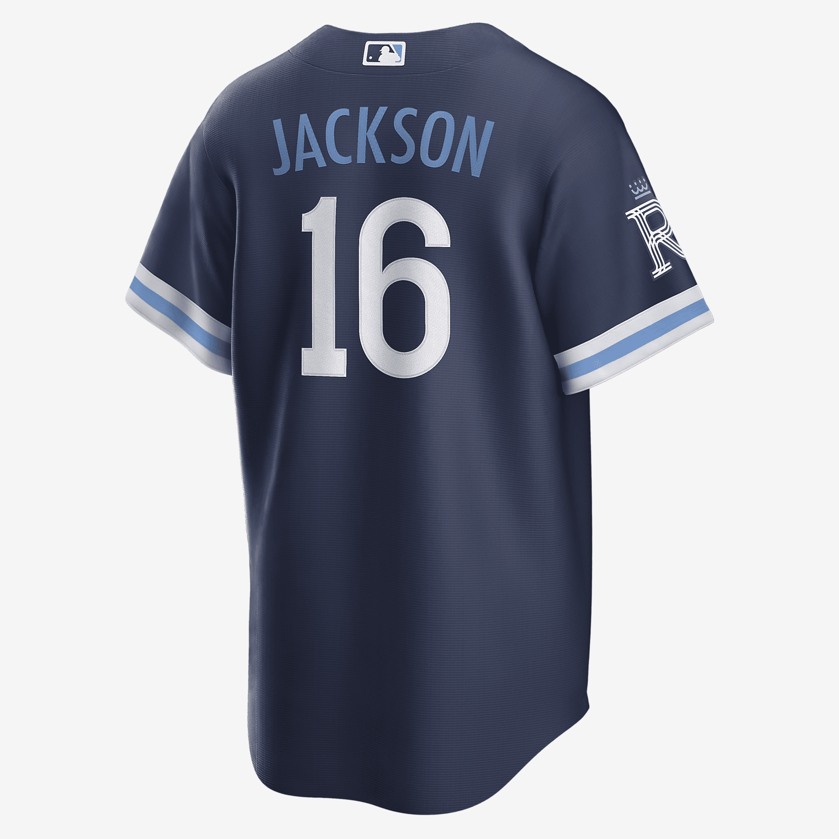 MLB Kansas City Royals City Connect (Bo Jackson) Men's Replica Baseball Jersey - Navy - vstockx