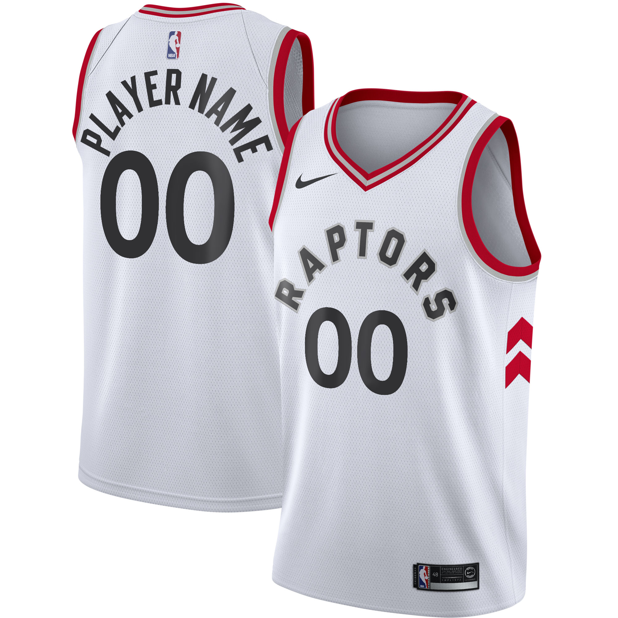 Toronto Raptors Nike 2020/21 Swingman Custom Jersey - Association Edition - White - vstockx