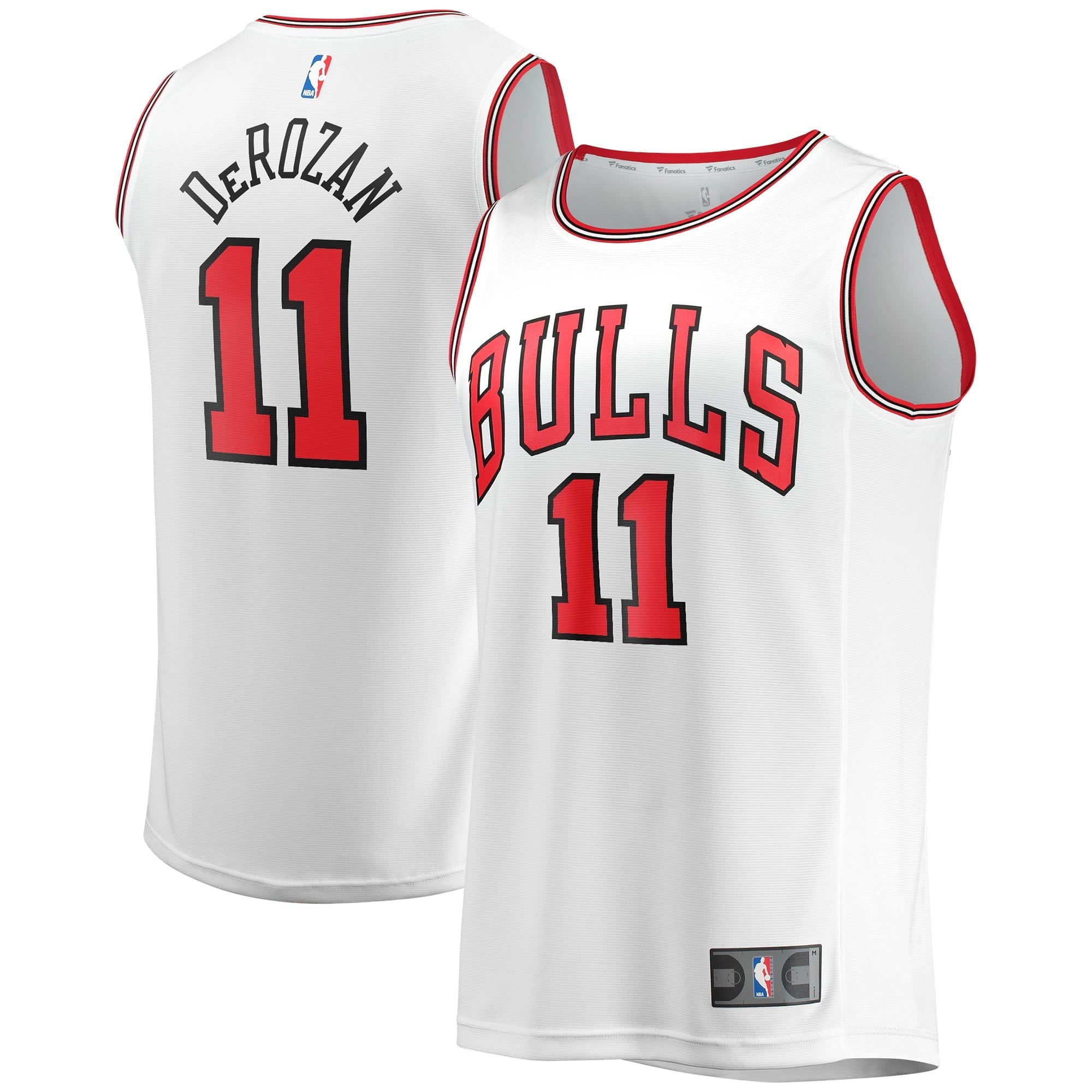 Men's Fanatics Branded DeMar DeRozan White Chicago Bulls Fast Break Replica Jersey - Association Edition - vstockx