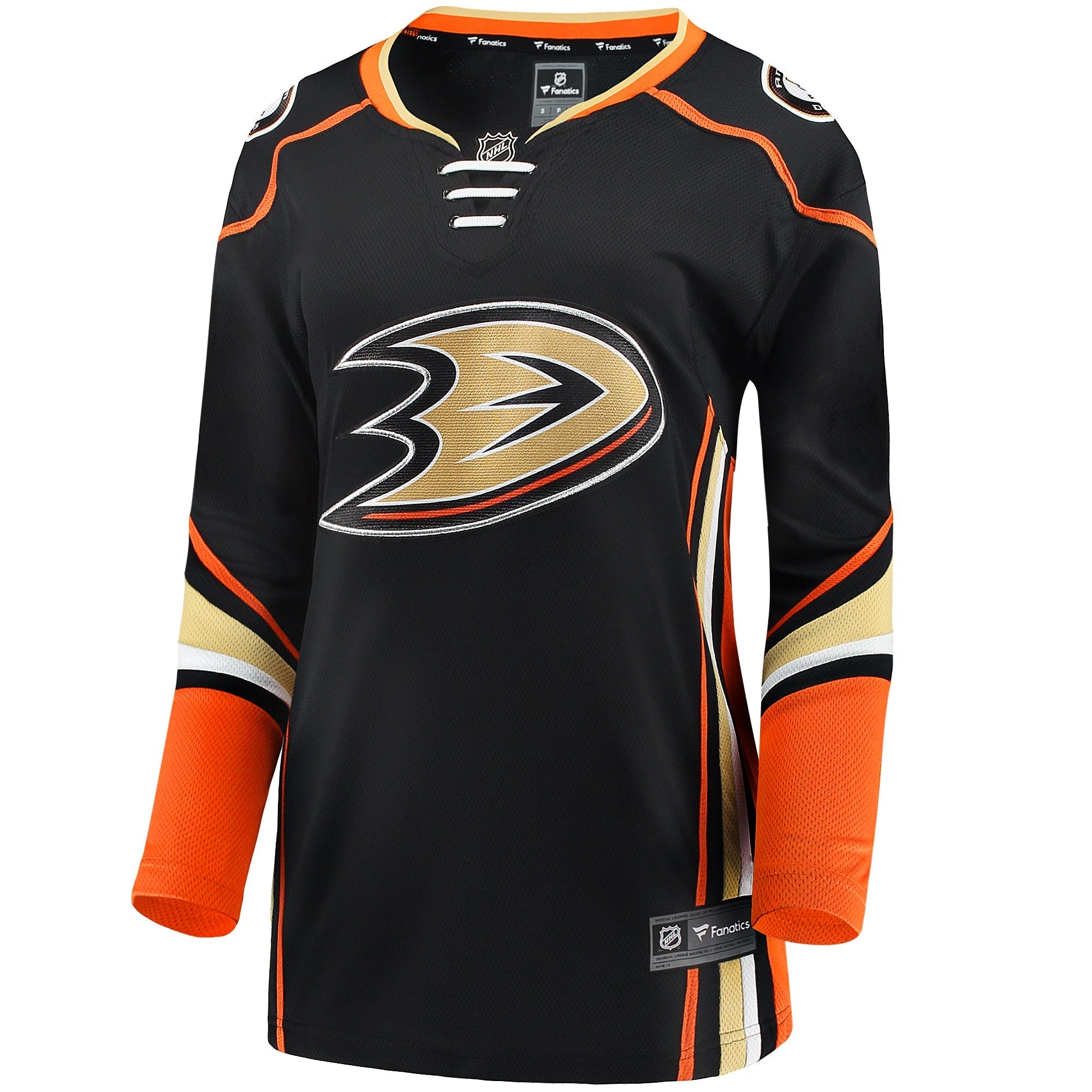 Women's Fanatics Branded Black Anaheim Ducks Breakaway Home Jersey - vstockx