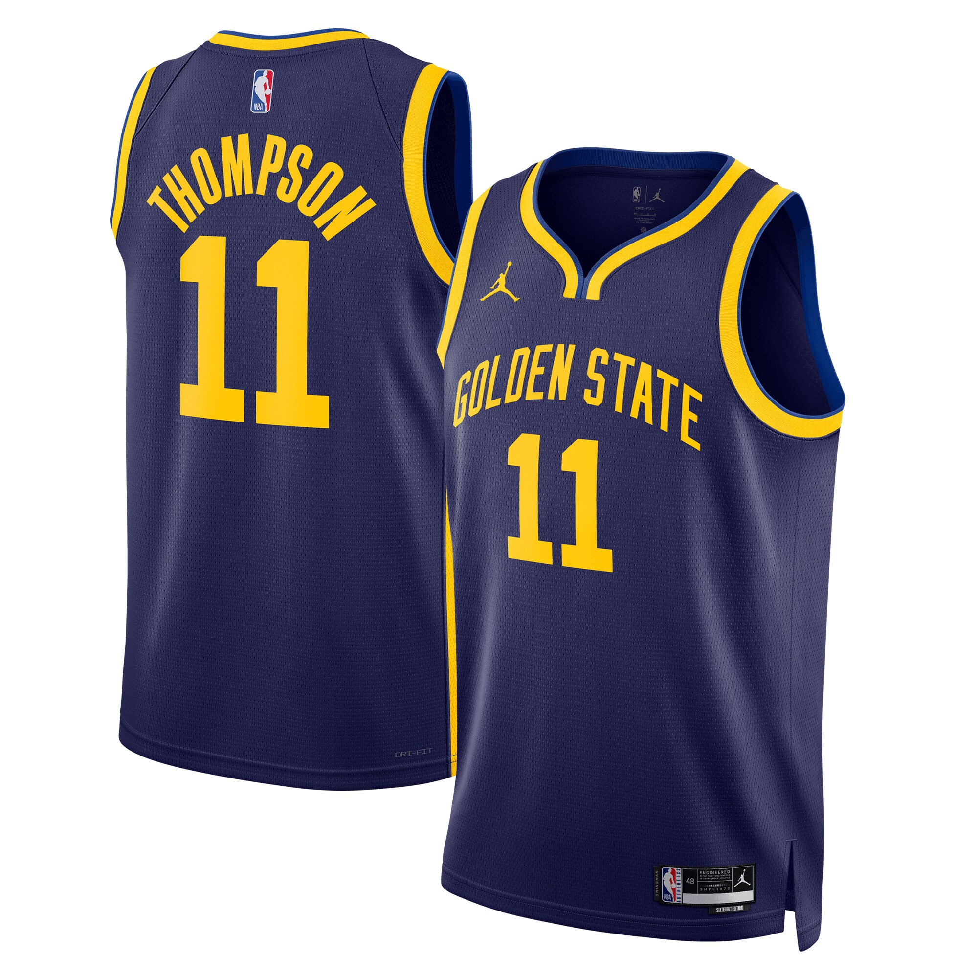 Klay Thompson Golden State Warriors Jordans Brand Unisex Swingman Jersey - Statement Edition - Navy - vstockx